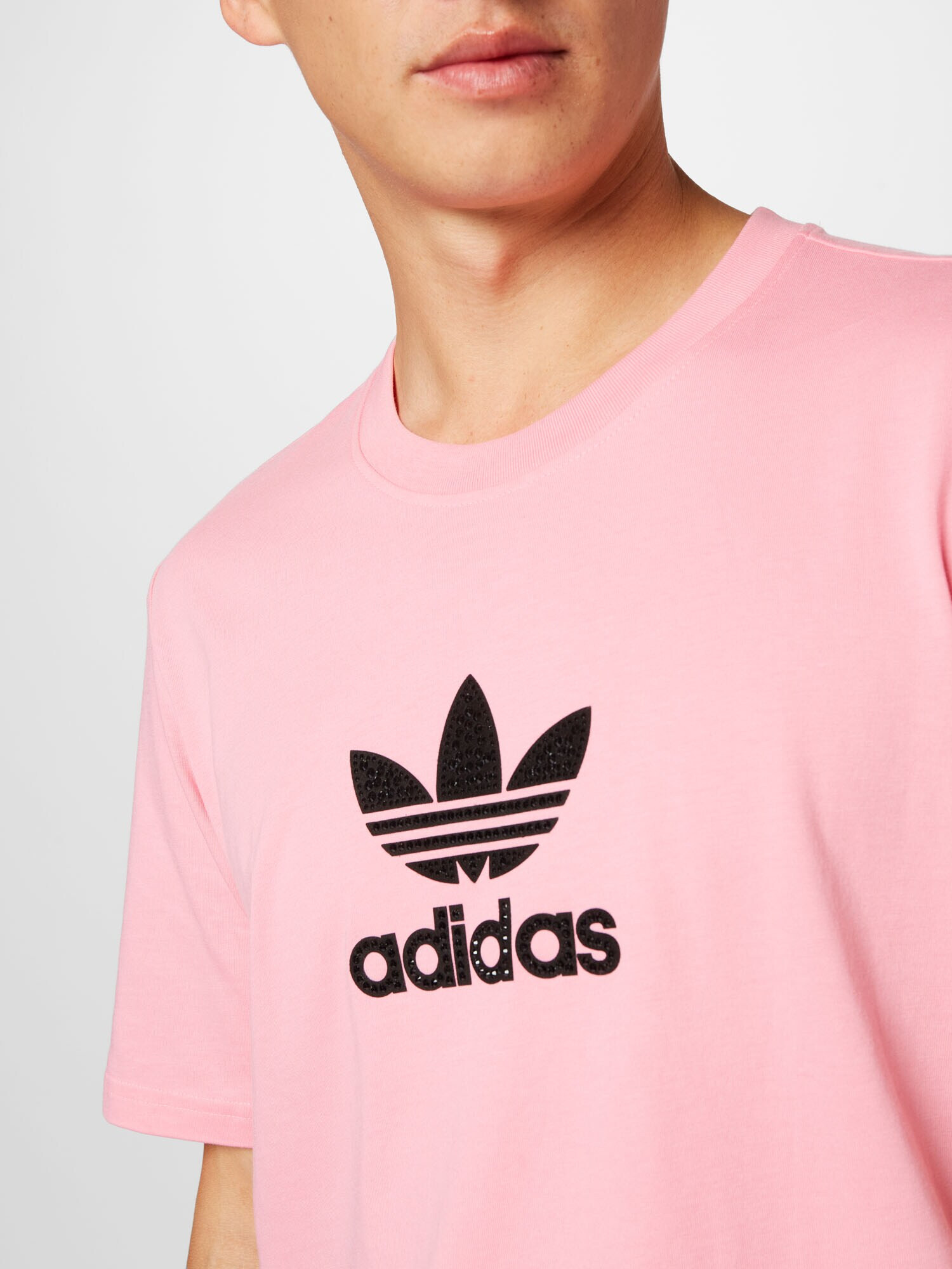 ADIDAS ORIGINALS Tricou roz / negru - Pled.ro