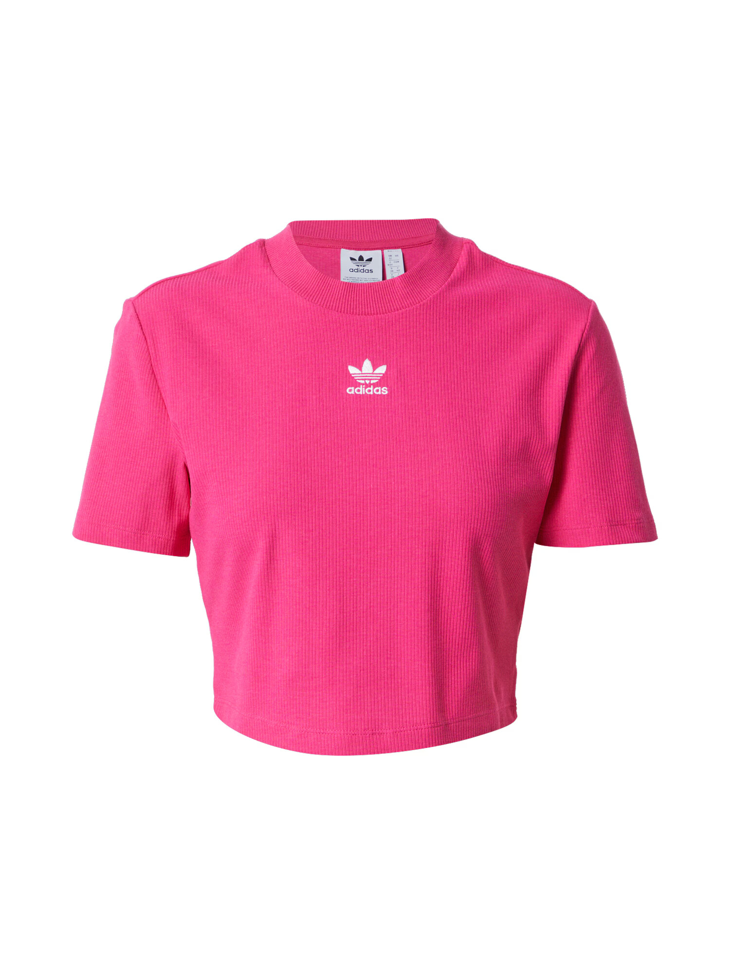 ADIDAS ORIGINALS Tricou roz neon / alb - Pled.ro