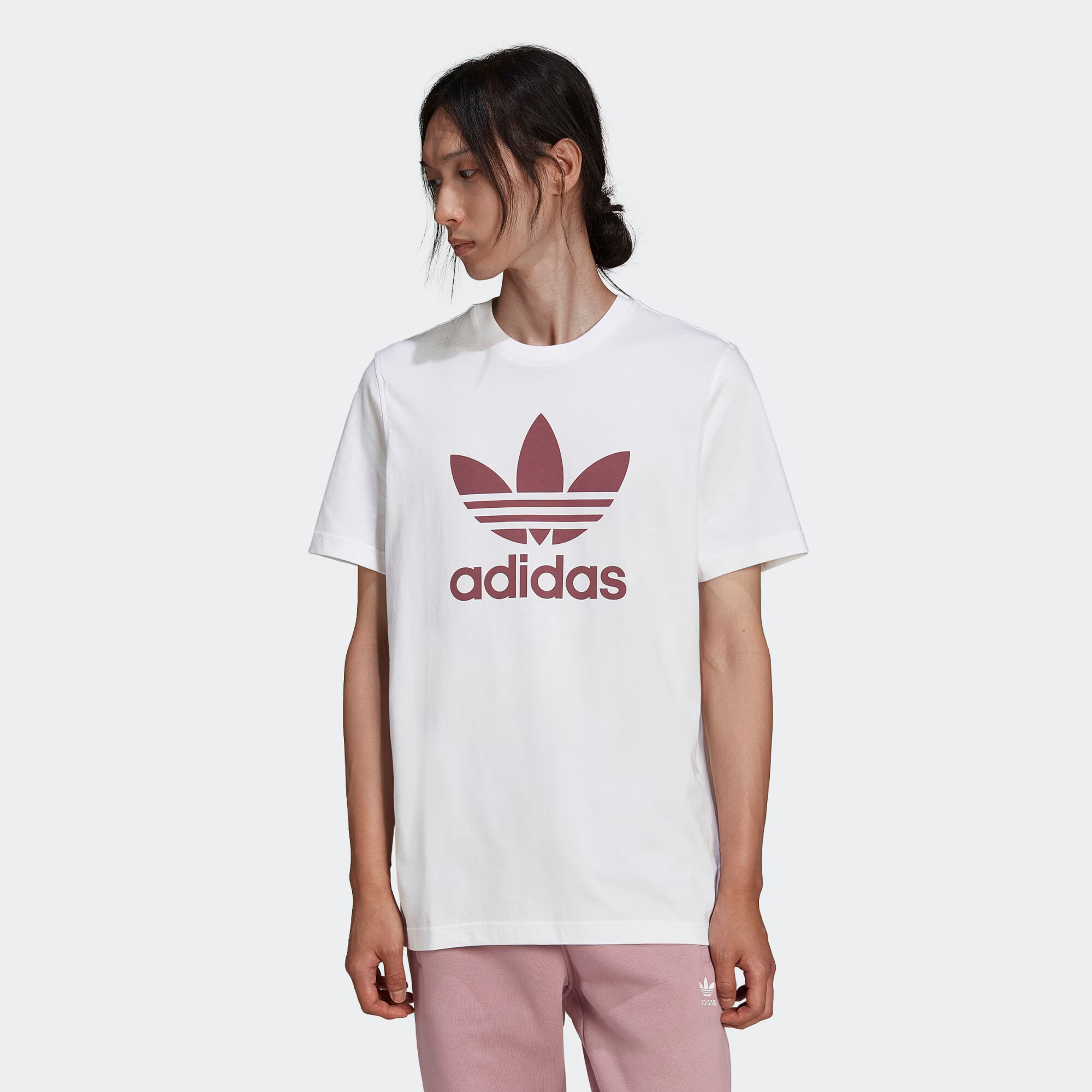 ADIDAS ORIGINALS Tricou roz pitaya / alb - Pled.ro