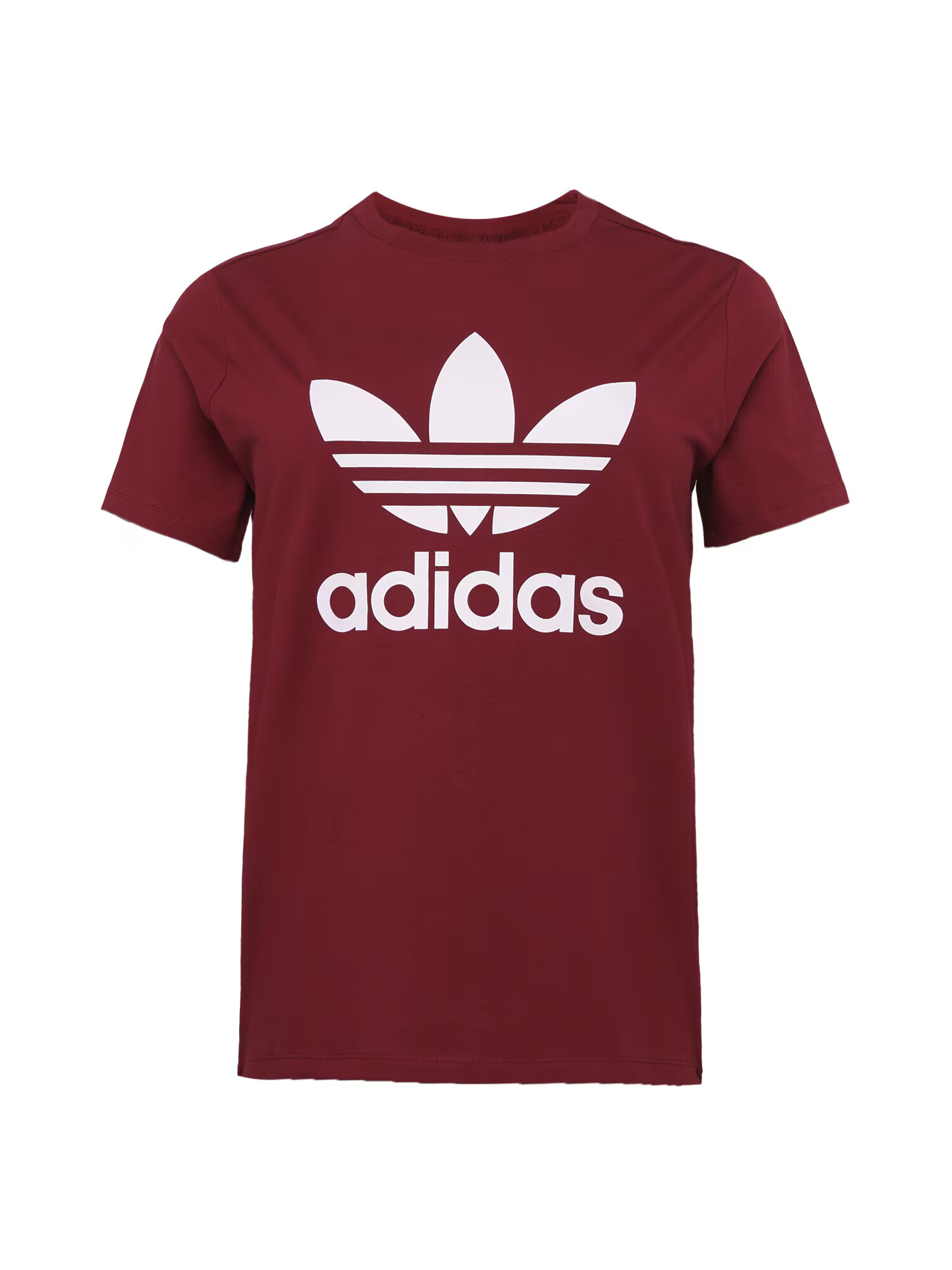 ADIDAS ORIGINALS Tricou rubiniu / alb - Pled.ro