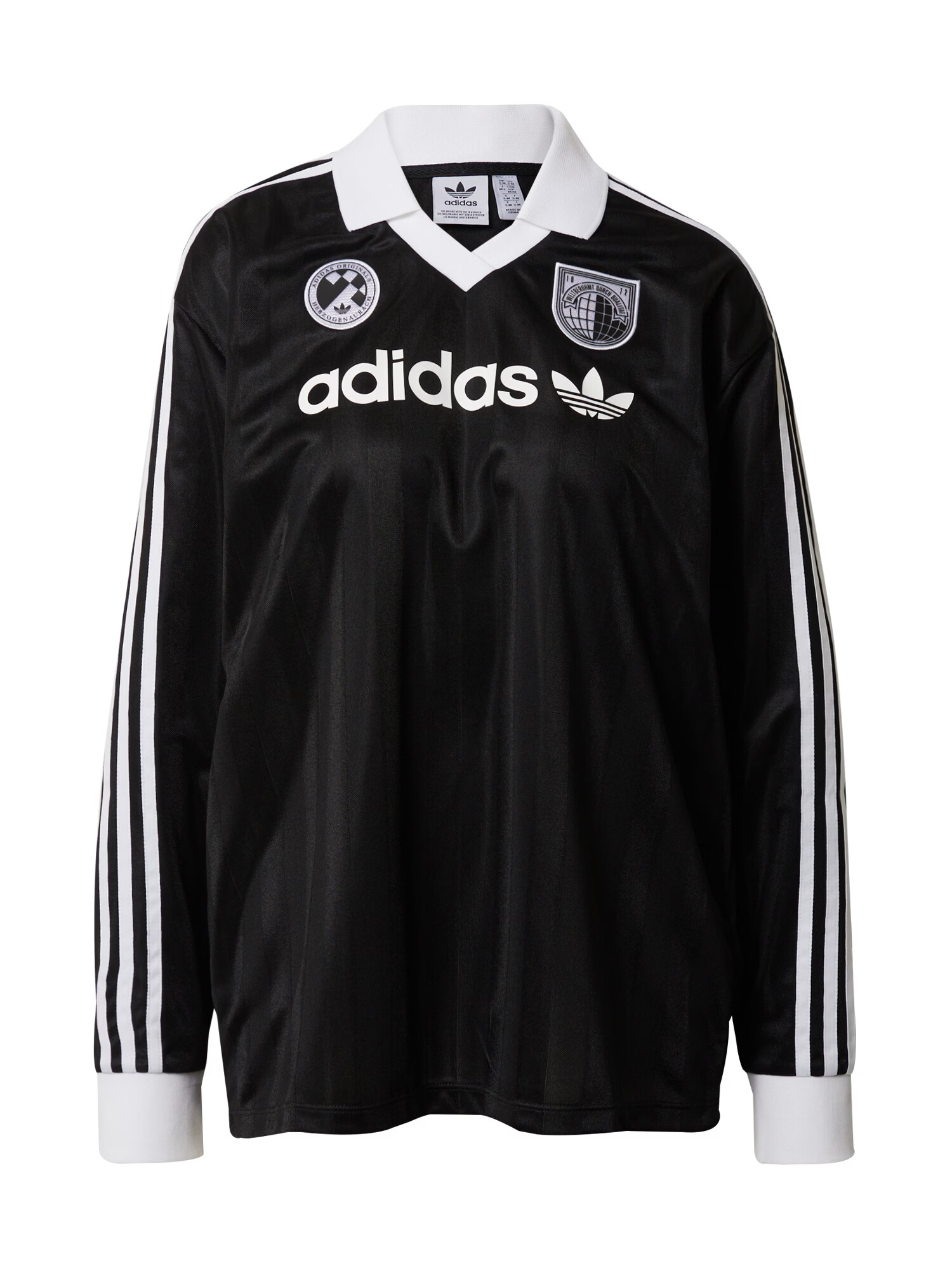 ADIDAS ORIGINALS Tricou 'SOCCER' negru / alb - Pled.ro