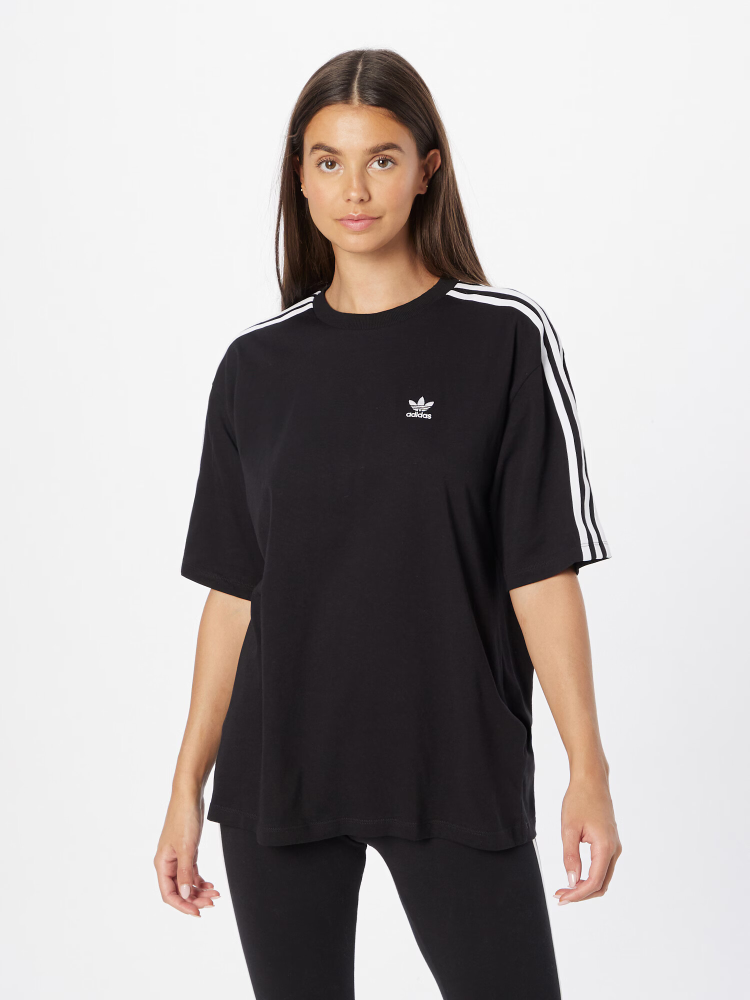 ADIDAS ORIGINALS Tricou 'Adicolor Classics ' negru / alb - Pled.ro