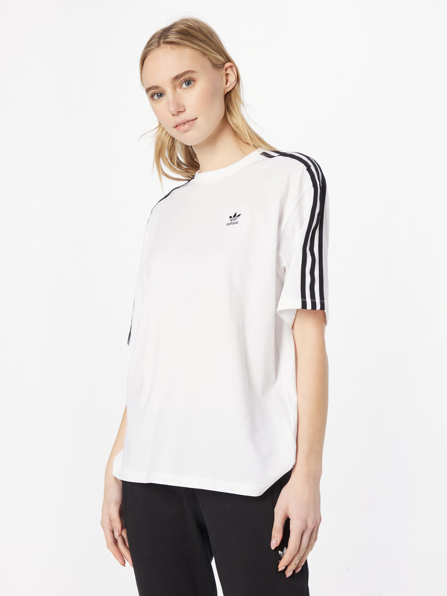 ADIDAS ORIGINALS Tricou 'Adicolor Classics ' negru / alb - Pled.ro