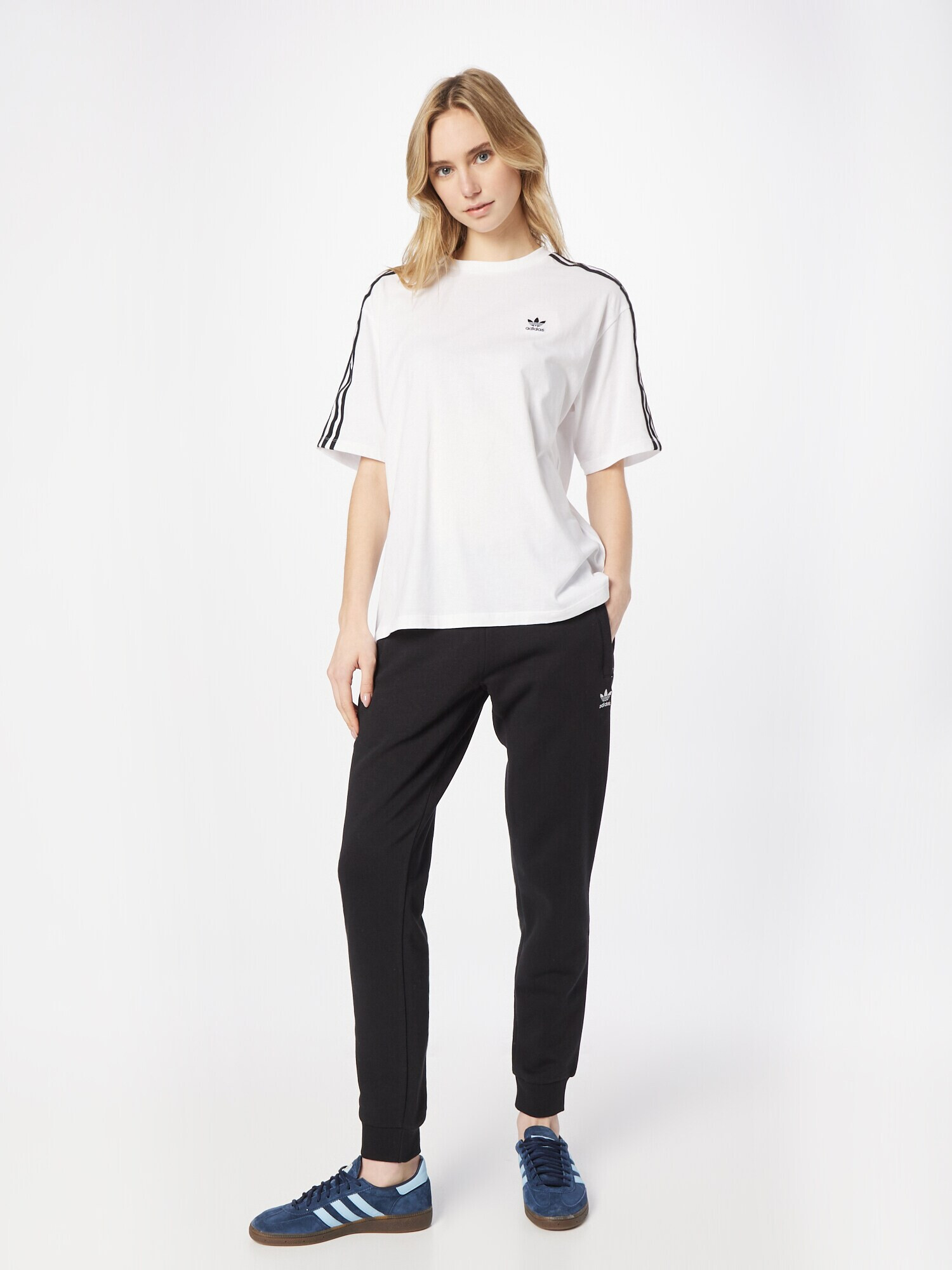 ADIDAS ORIGINALS Tricou 'Adicolor Classics ' negru / alb - Pled.ro