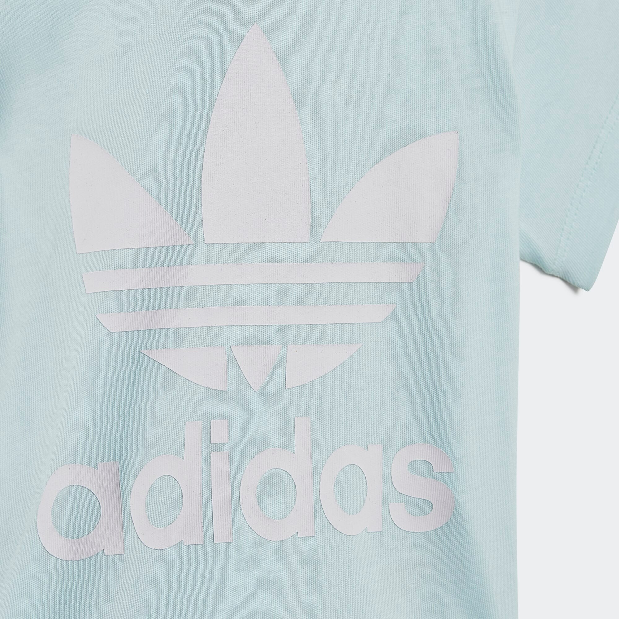 ADIDAS ORIGINALS Tricou 'Trefoil' albastru deschis / alb - Pled.ro