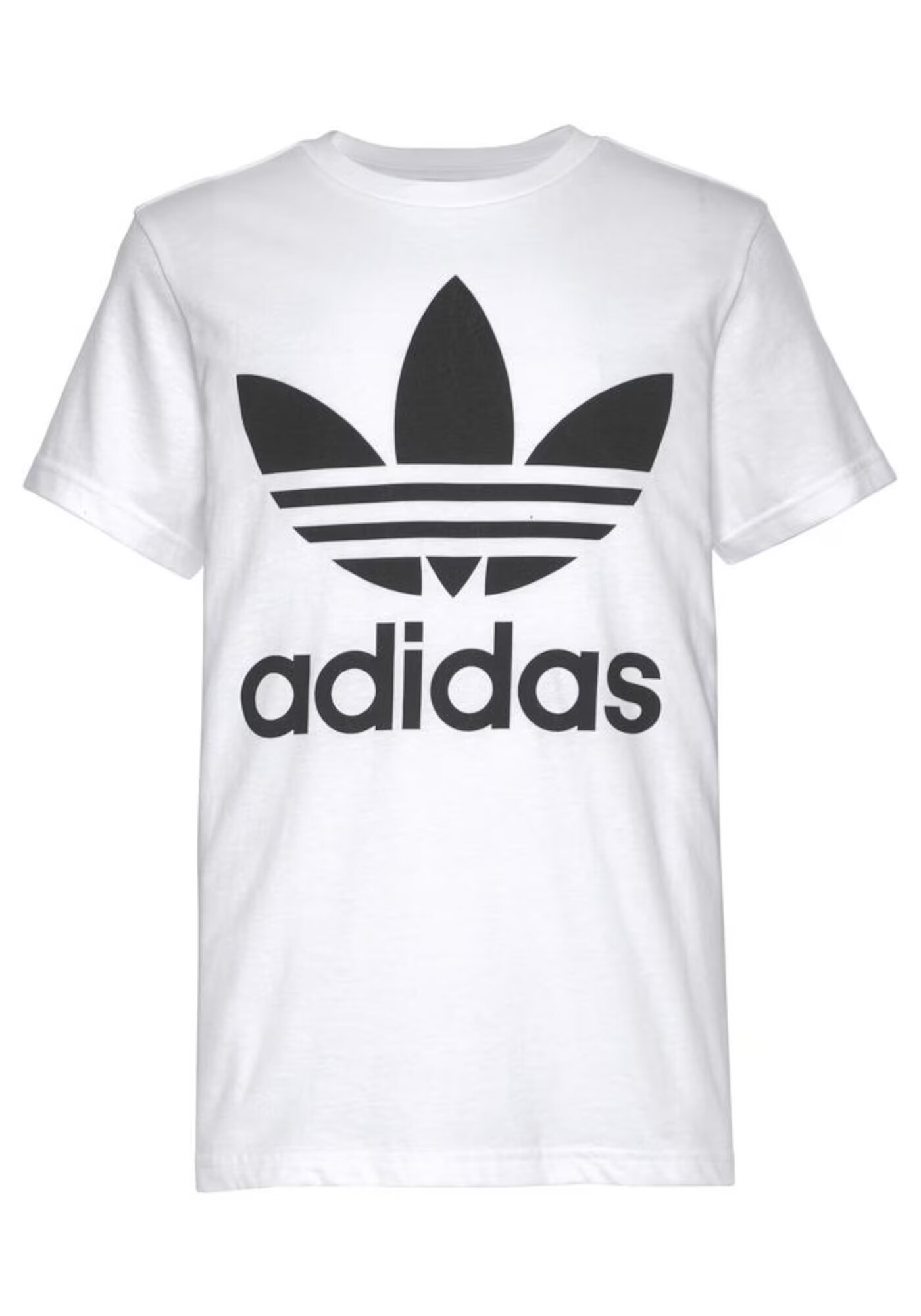 ADIDAS ORIGINALS Tricou 'Trefoil' negru / alb - Pled.ro