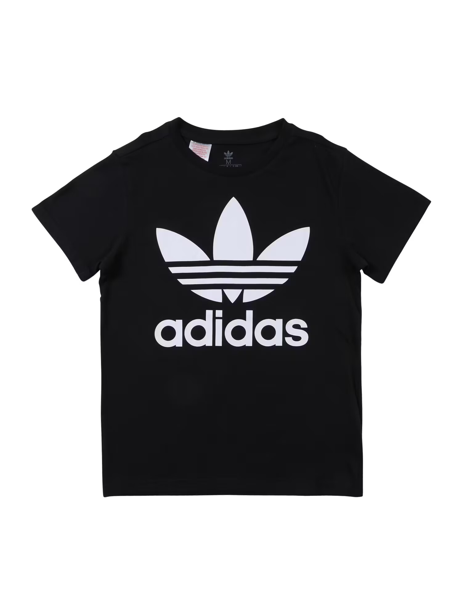 ADIDAS ORIGINALS Tricou 'Trefoil' negru / alb - Pled.ro