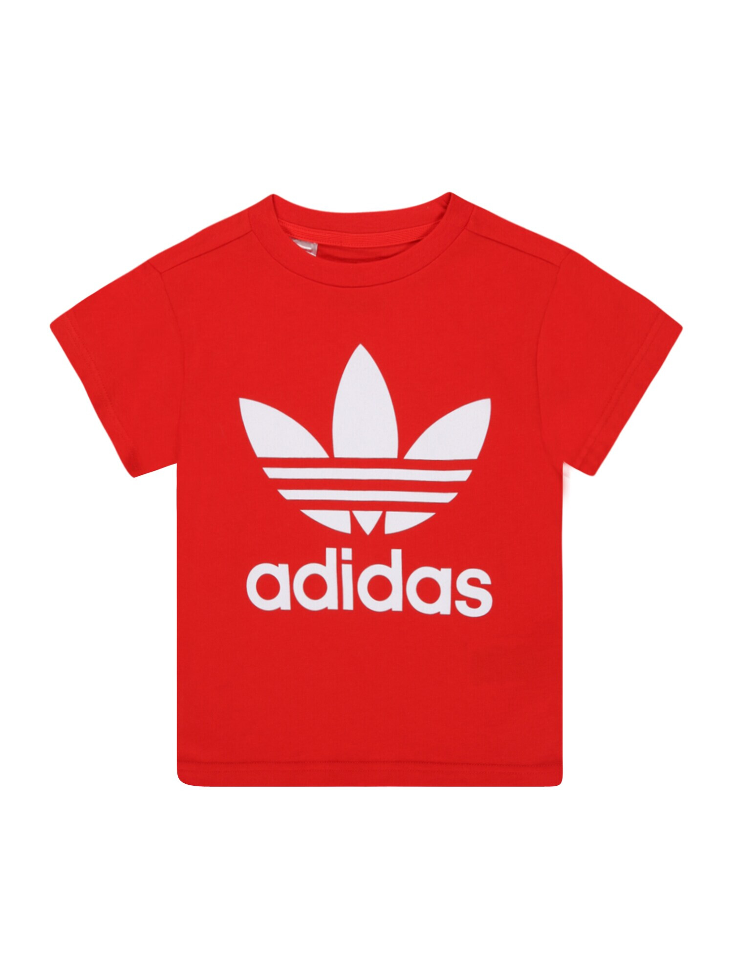 ADIDAS ORIGINALS Tricou 'Trefoil' roșu / alb - Pled.ro