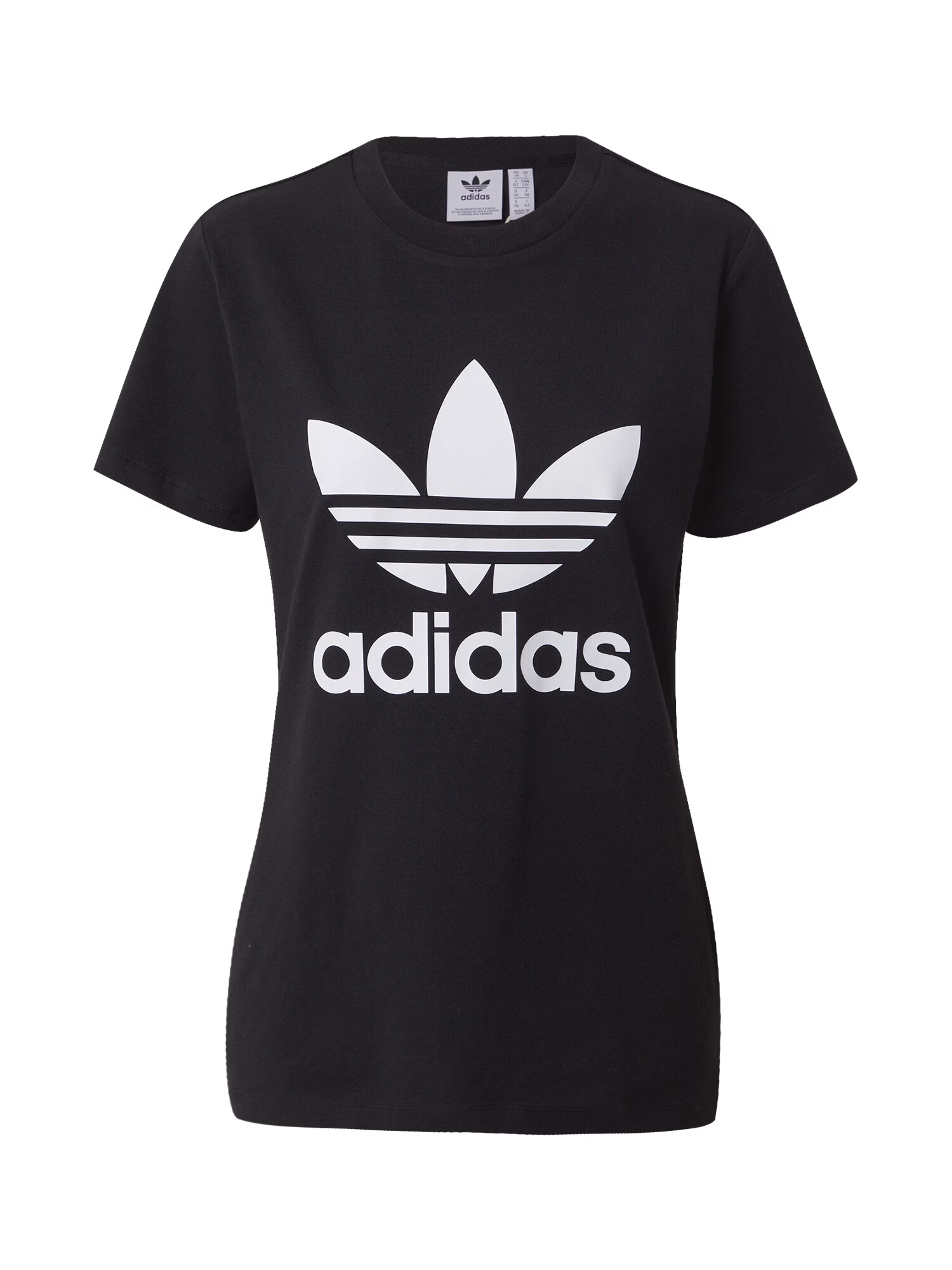 ADIDAS ORIGINALS Tricou 'Adicolor Classics Trefoil' negru / alb - Pled.ro