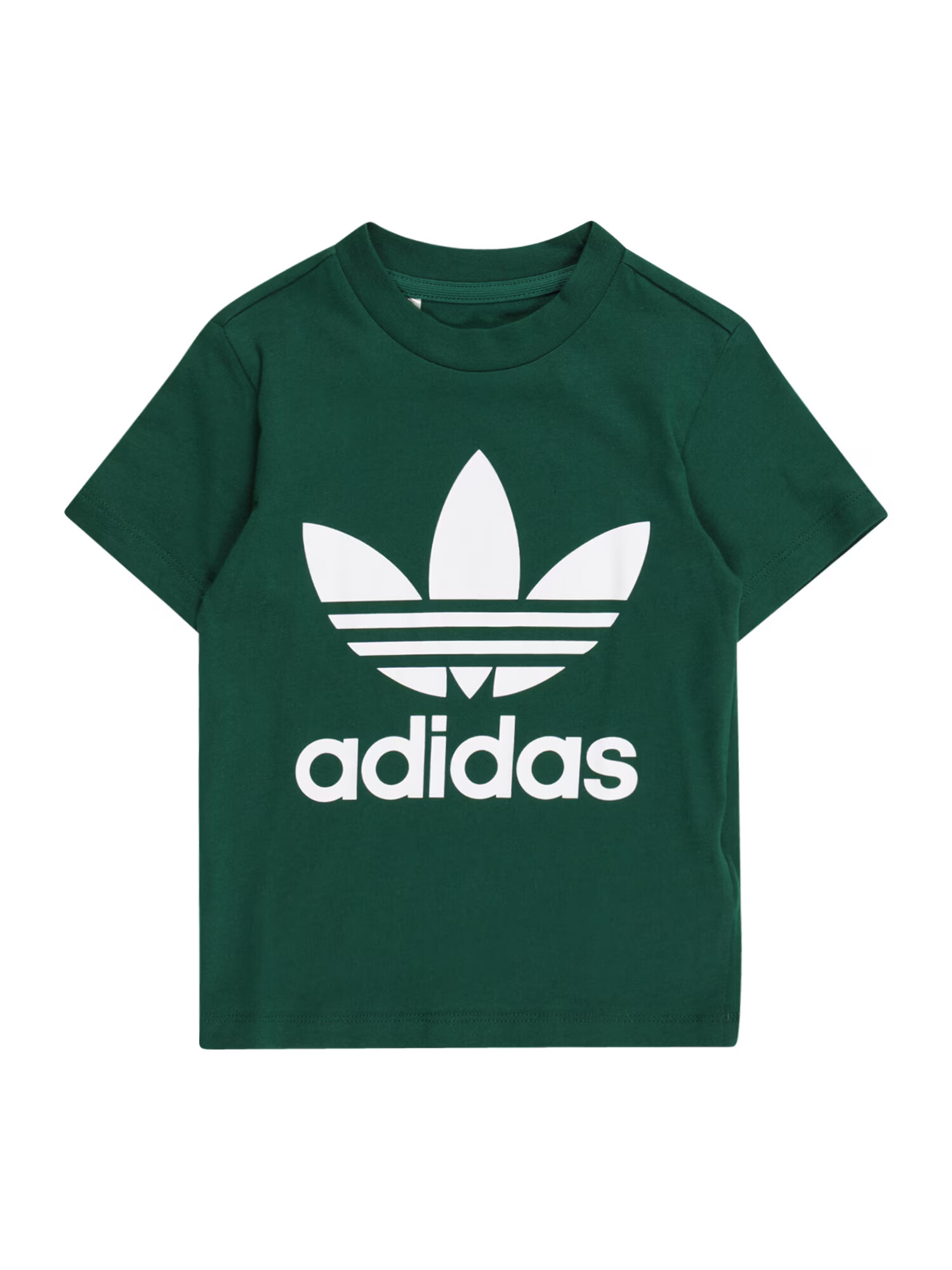 ADIDAS ORIGINALS Tricou 'TREFOIL' verde închis / alb - Pled.ro