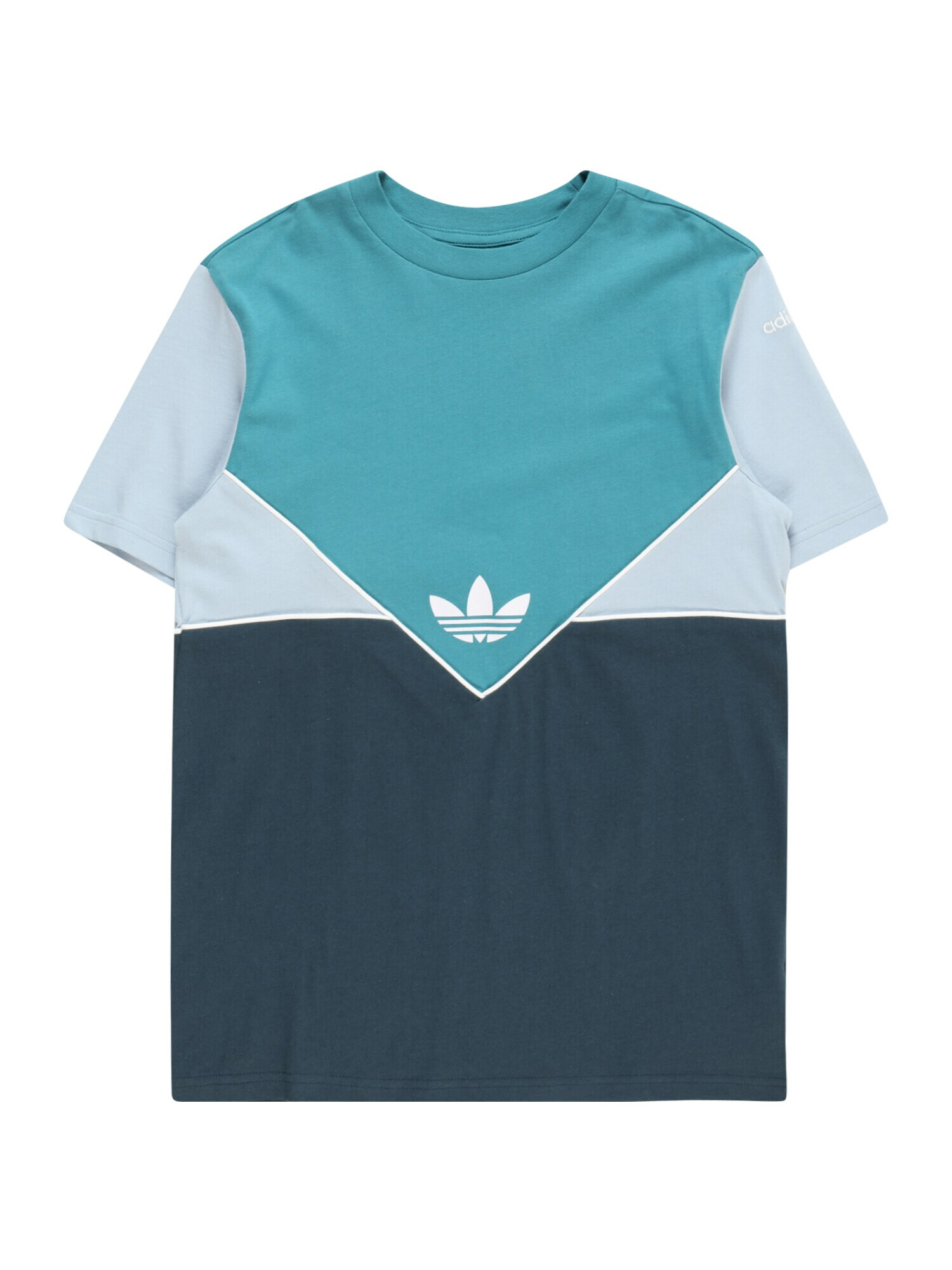 ADIDAS ORIGINALS Tricou 'Adicolor' turcoaz / albastru noapte / albastru deschis - Pled.ro