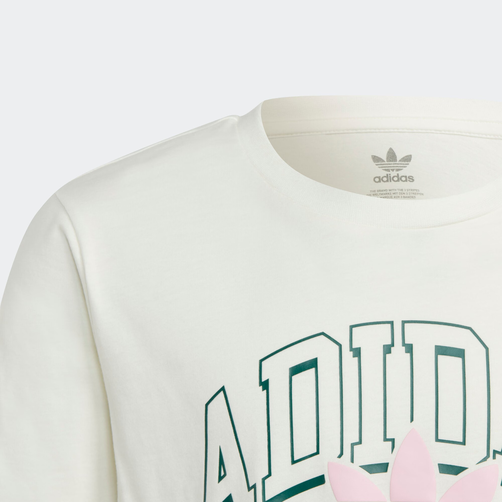 ADIDAS ORIGINALS Tricou 'Coliate Graphic Bf' verde / alb murdar - Pled.ro