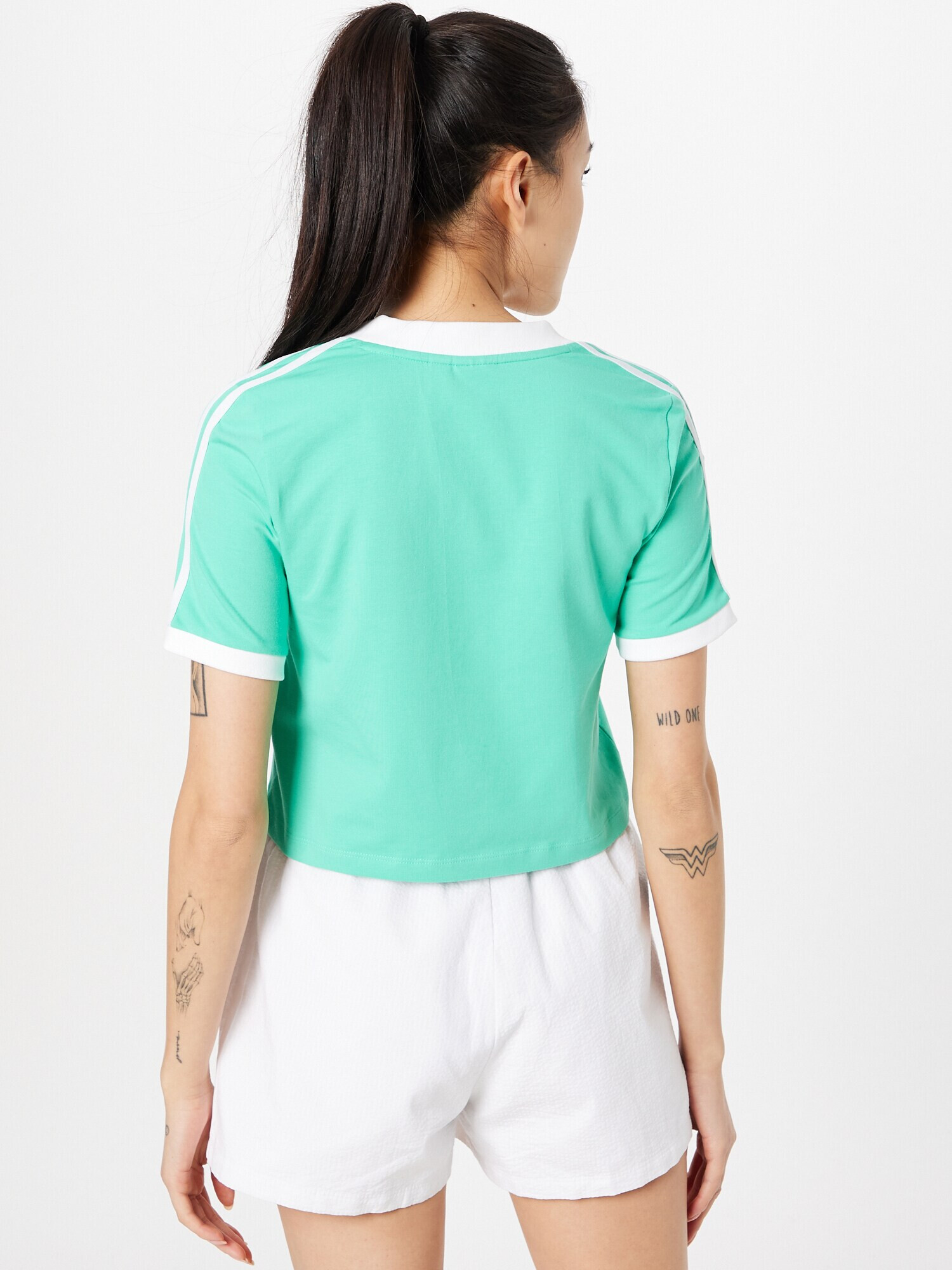 ADIDAS ORIGINALS Tricou verde jad / alb - Pled.ro