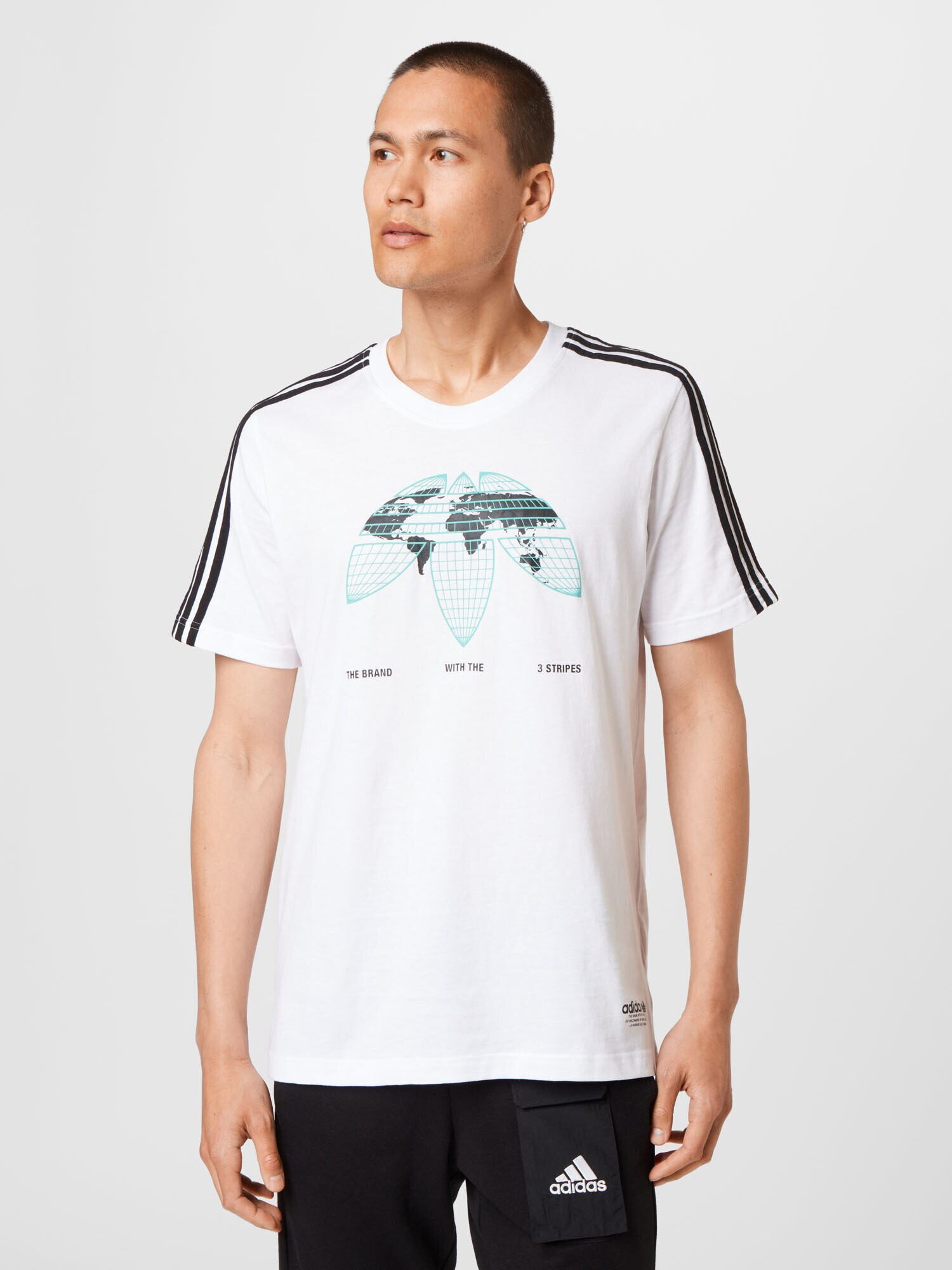 ADIDAS ORIGINALS Tricou verde jad / negru / alb - Pled.ro