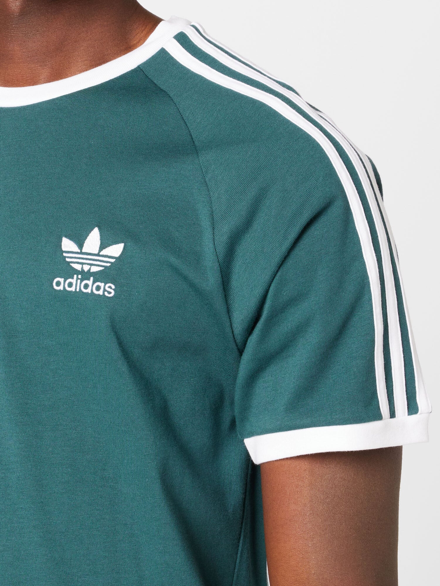 ADIDAS ORIGINALS Tricou verde smarald / alb - Pled.ro