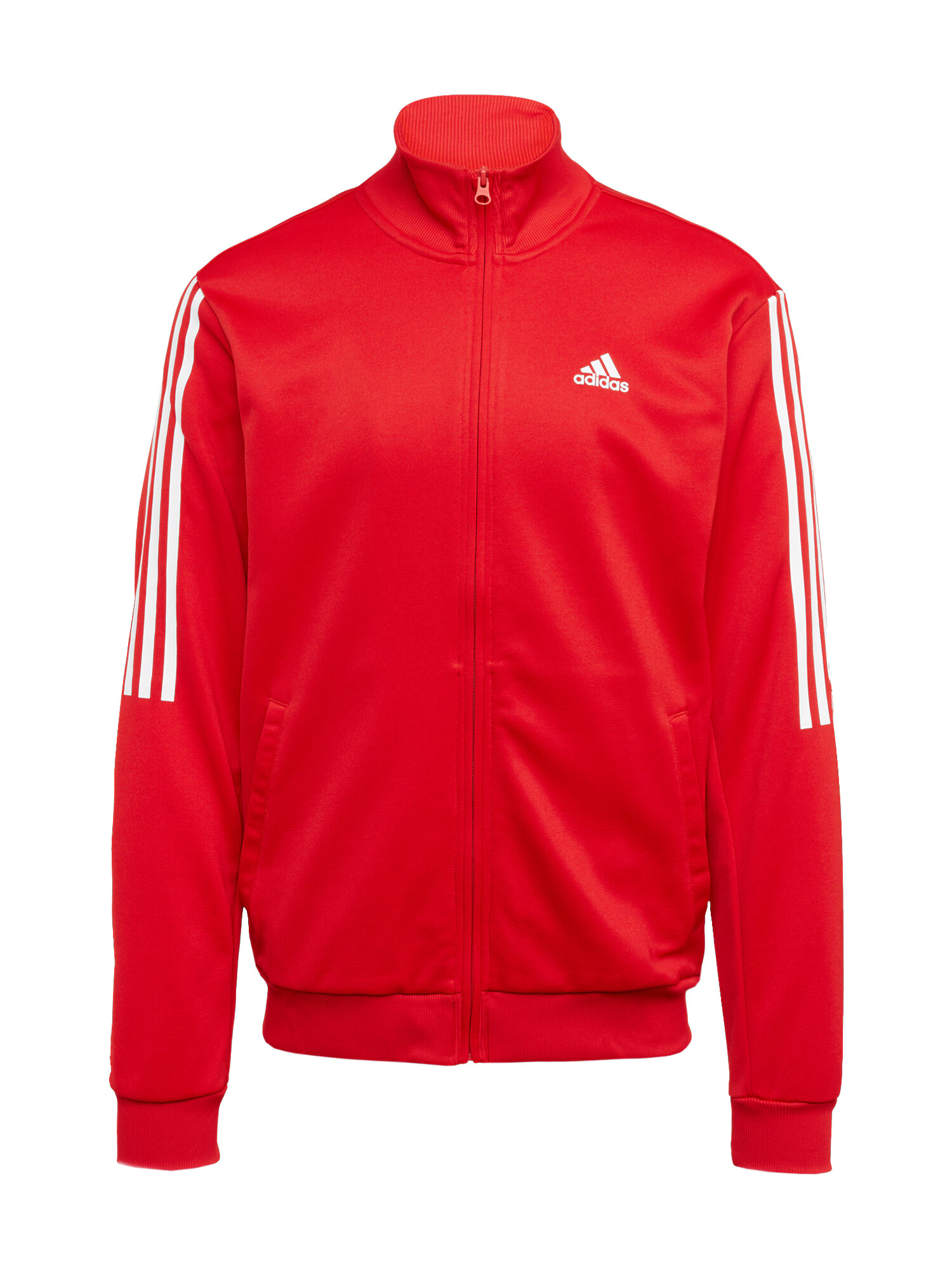 ADIDAS SPORTSWEAR Bluză cu fermoar sport roșu / alb - Pled.ro