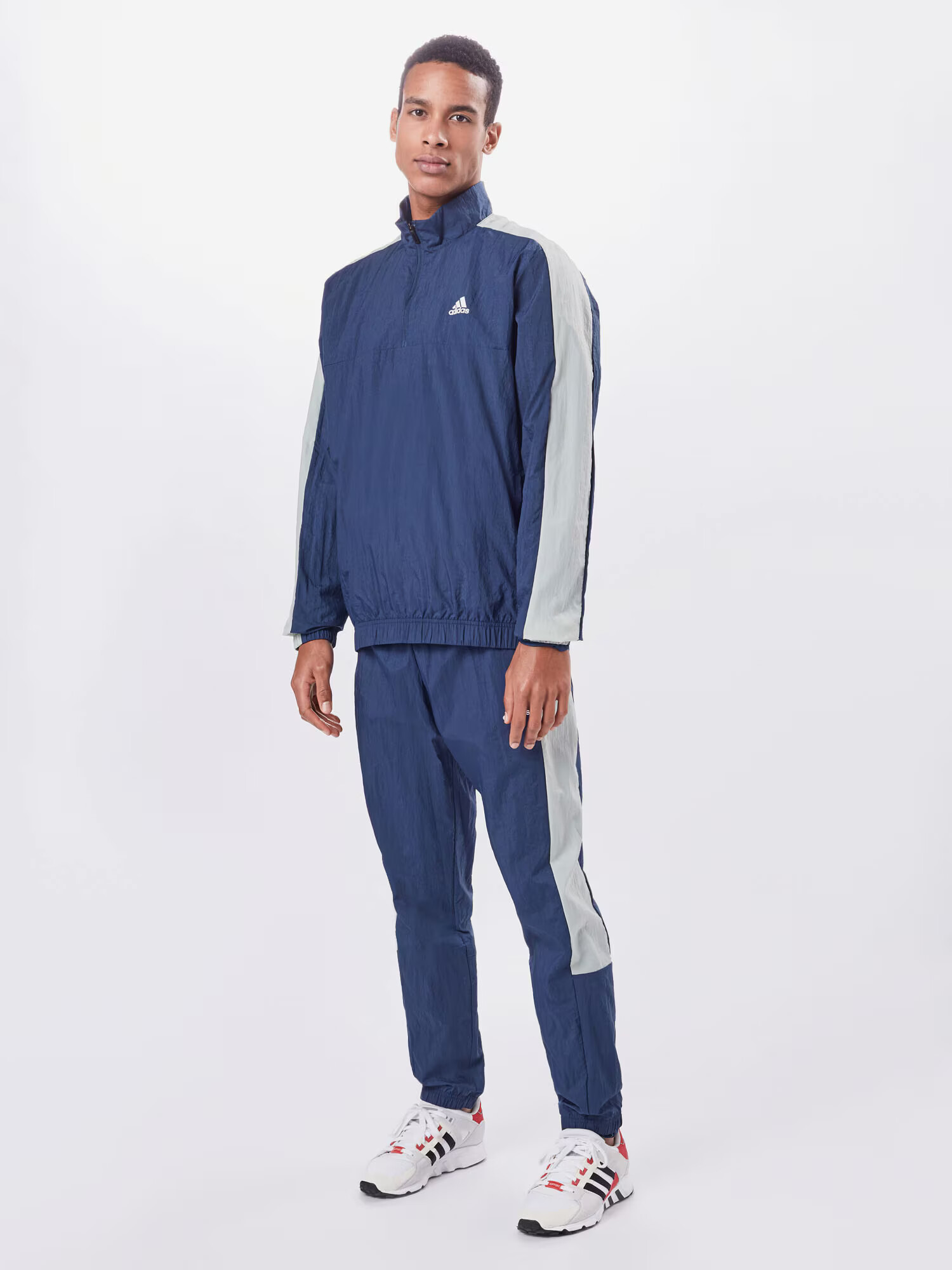 ADIDAS PERFORMANCE Costum de trening bleumarin / alb - Pled.ro