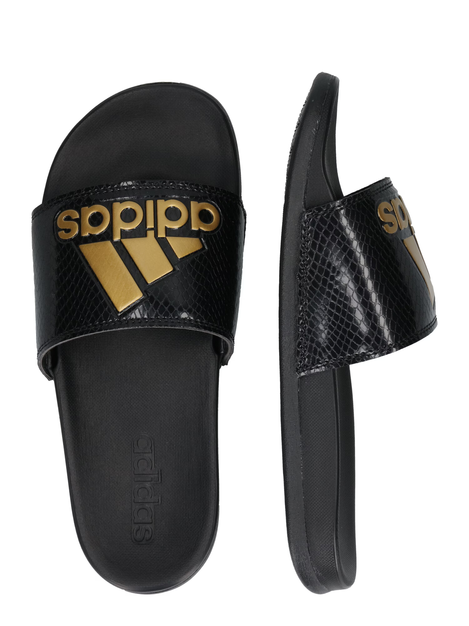 ADIDAS SPORTSWEAR Flip-flops 'Adilette Comfort' auriu / negru - Pled.ro