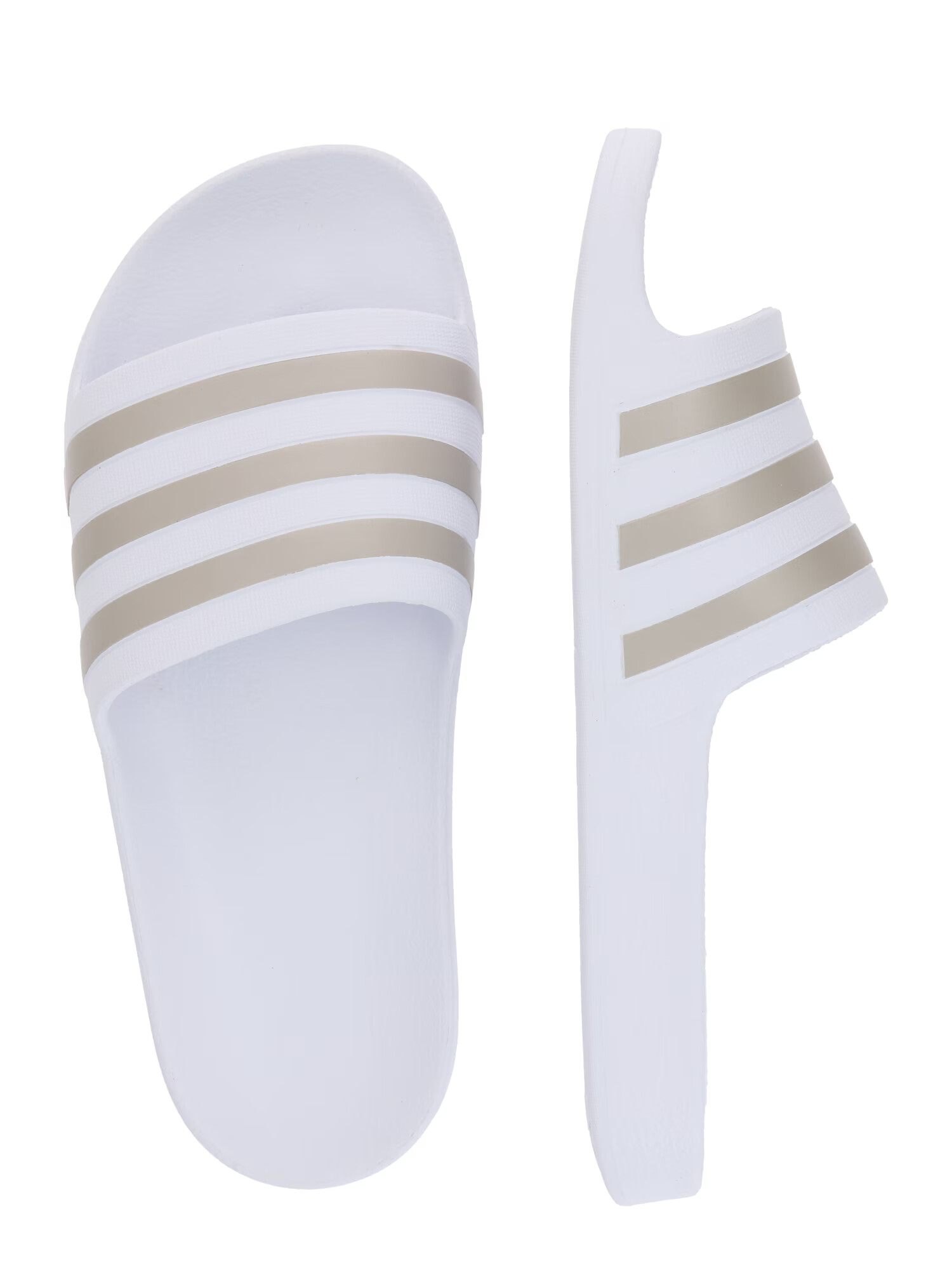 ADIDAS SPORTSWEAR Flip-flops 'Adilette Aqua' argintiu / alb - Pled.ro