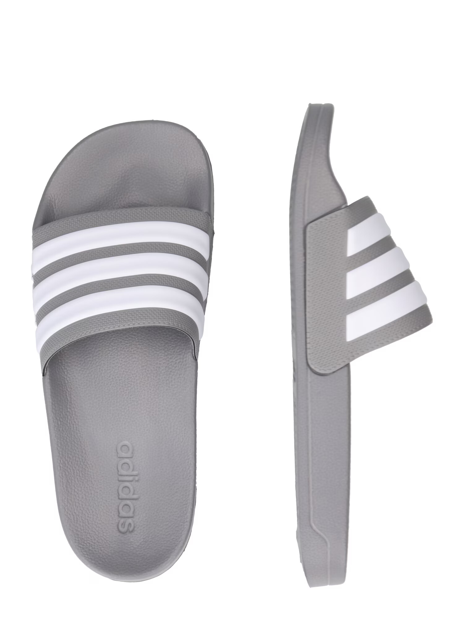 ADIDAS SPORTSWEAR Flip-flops 'Adilette Shower' gri închis / alb - Pled.ro