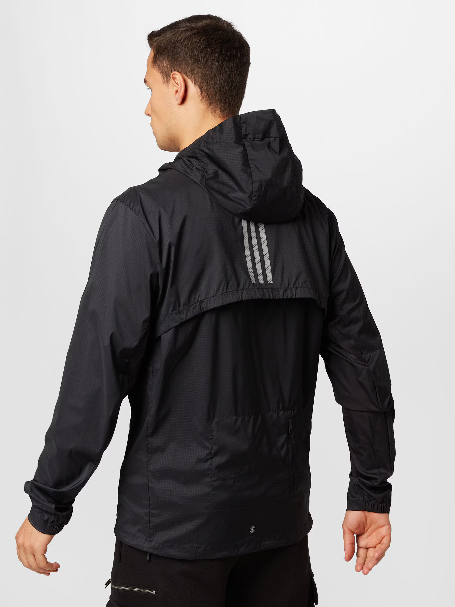 ADIDAS SPORTSWEAR Geacă sport 'Marathon' negru / alb - Pled.ro