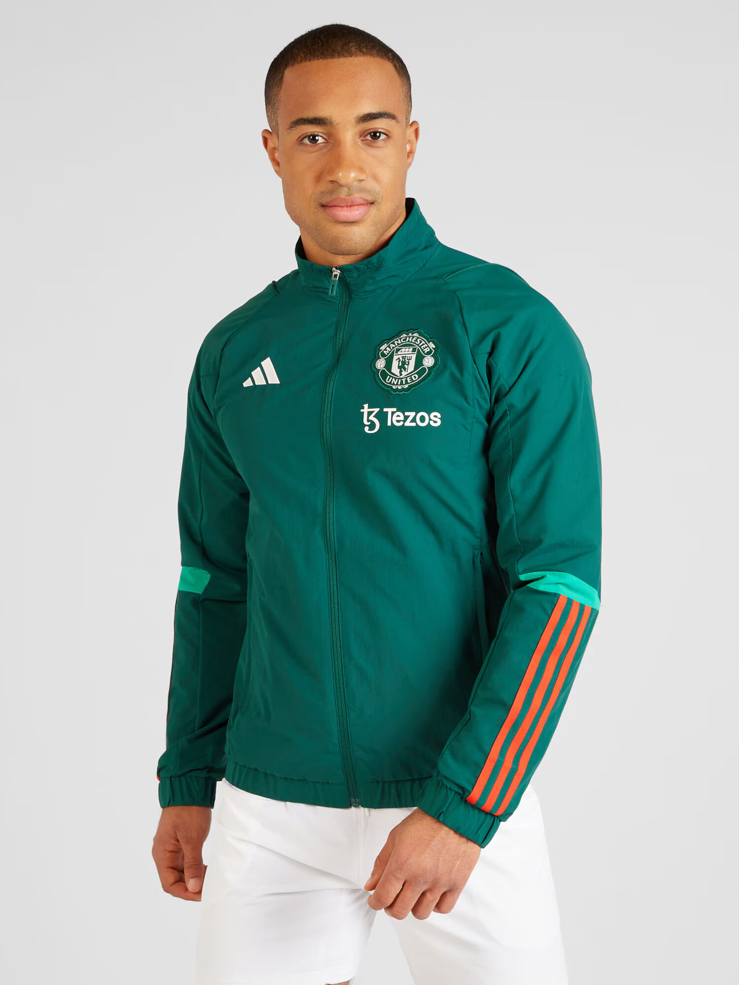 ADIDAS PERFORMANCE Geacă sport 'MUFC PRE' verde / portocaliu / roșu / alb - Pled.ro