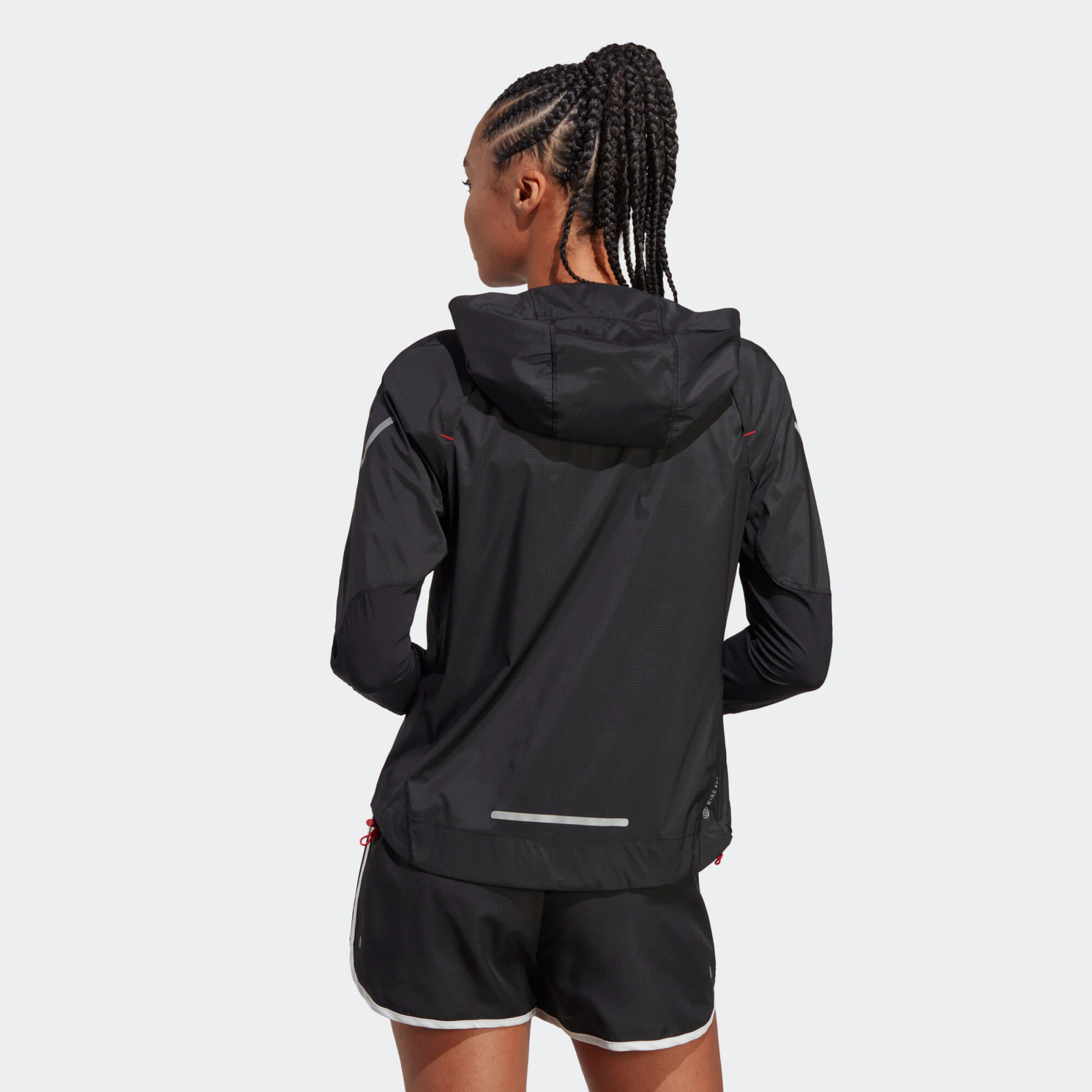 ADIDAS PERFORMANCE Geacă sport 'Fast ' negru / alb - Pled.ro