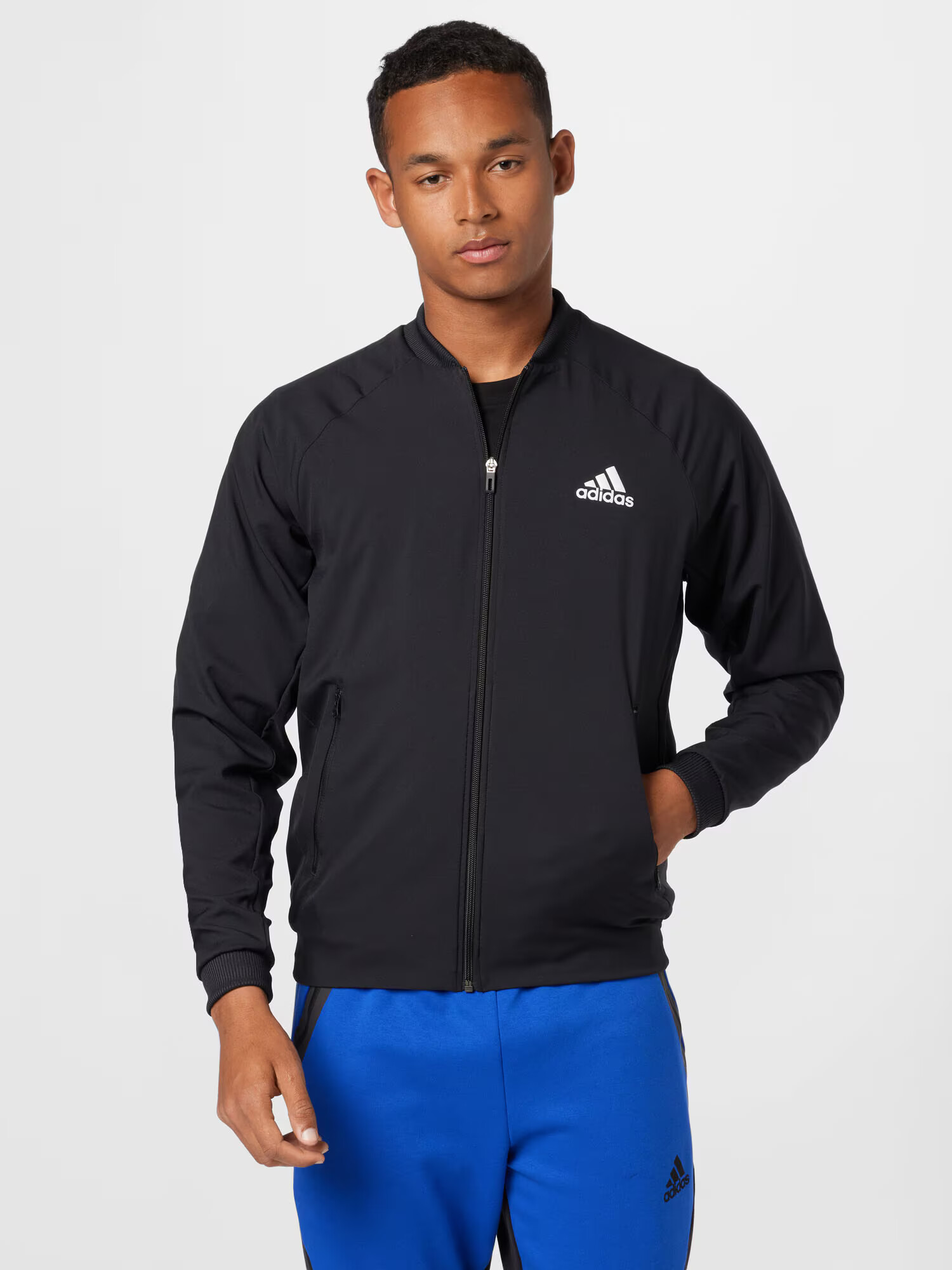 ADIDAS SPORTSWEAR Geacă sport negru / alb - Pled.ro