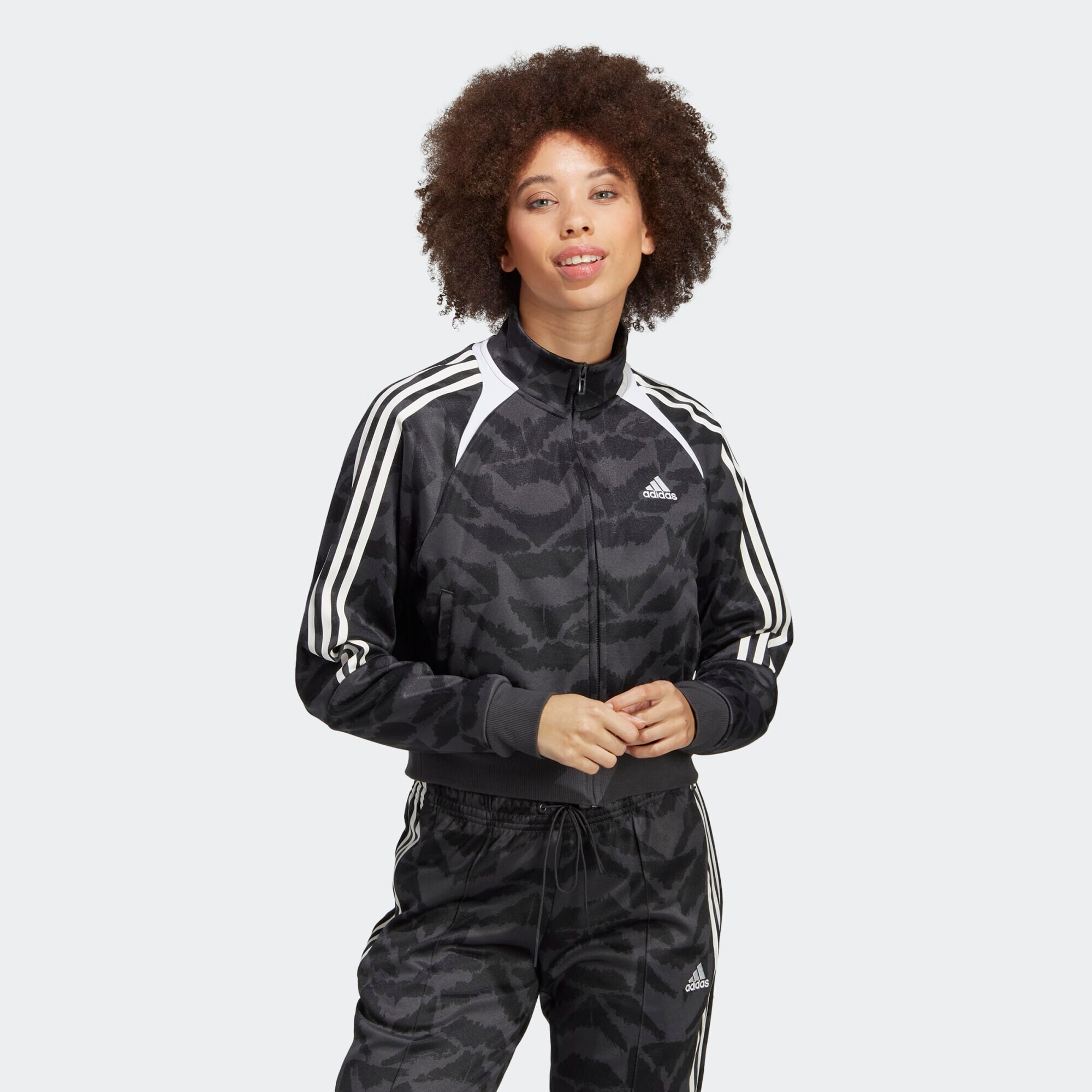 ADIDAS SPORTSWEAR Jachetă de trening 'Tiro Suit Up Lifestyle' gri închis / negru / alb - Pled.ro