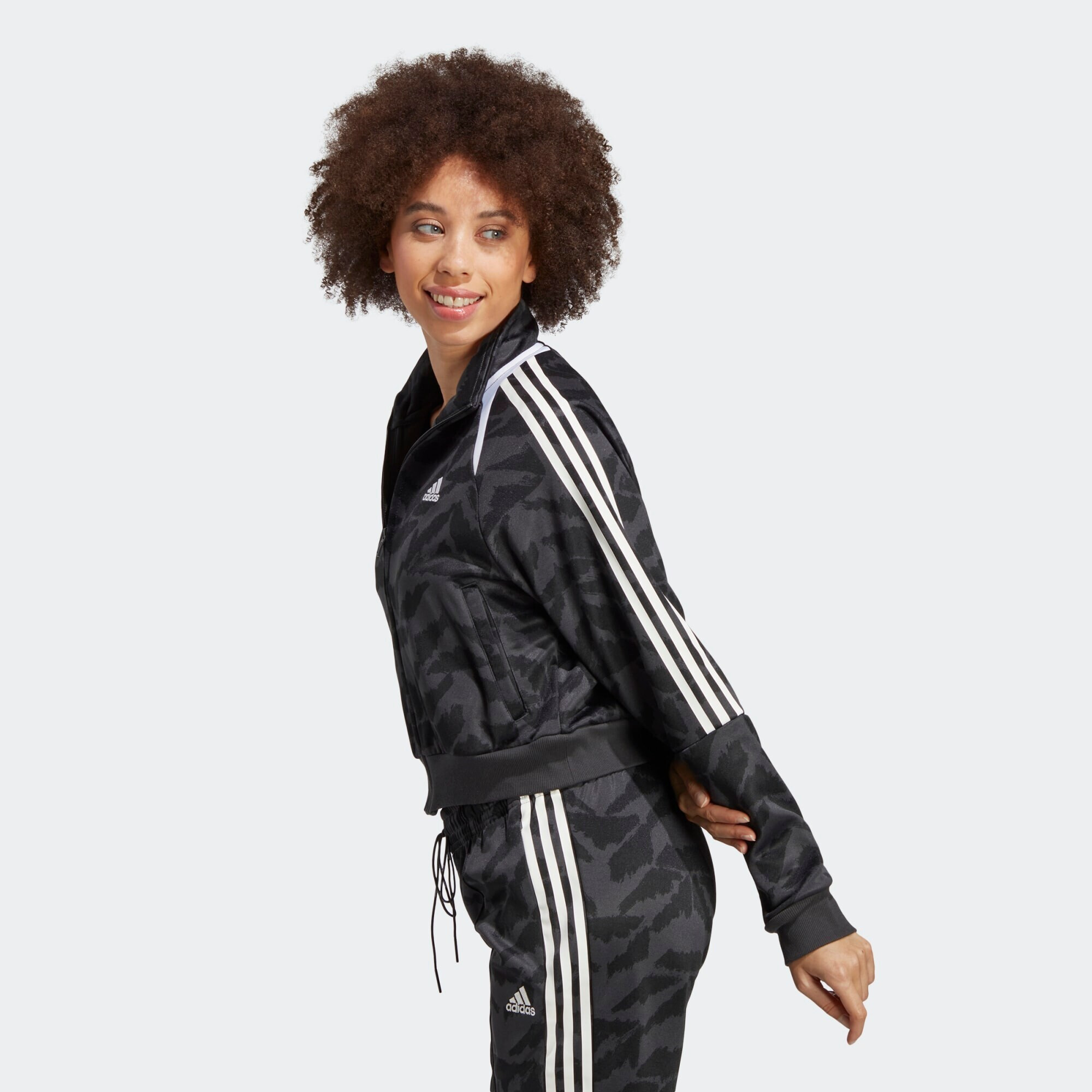 ADIDAS SPORTSWEAR Jachetă de trening 'Tiro Suit Up Lifestyle' gri închis / negru / alb - Pled.ro