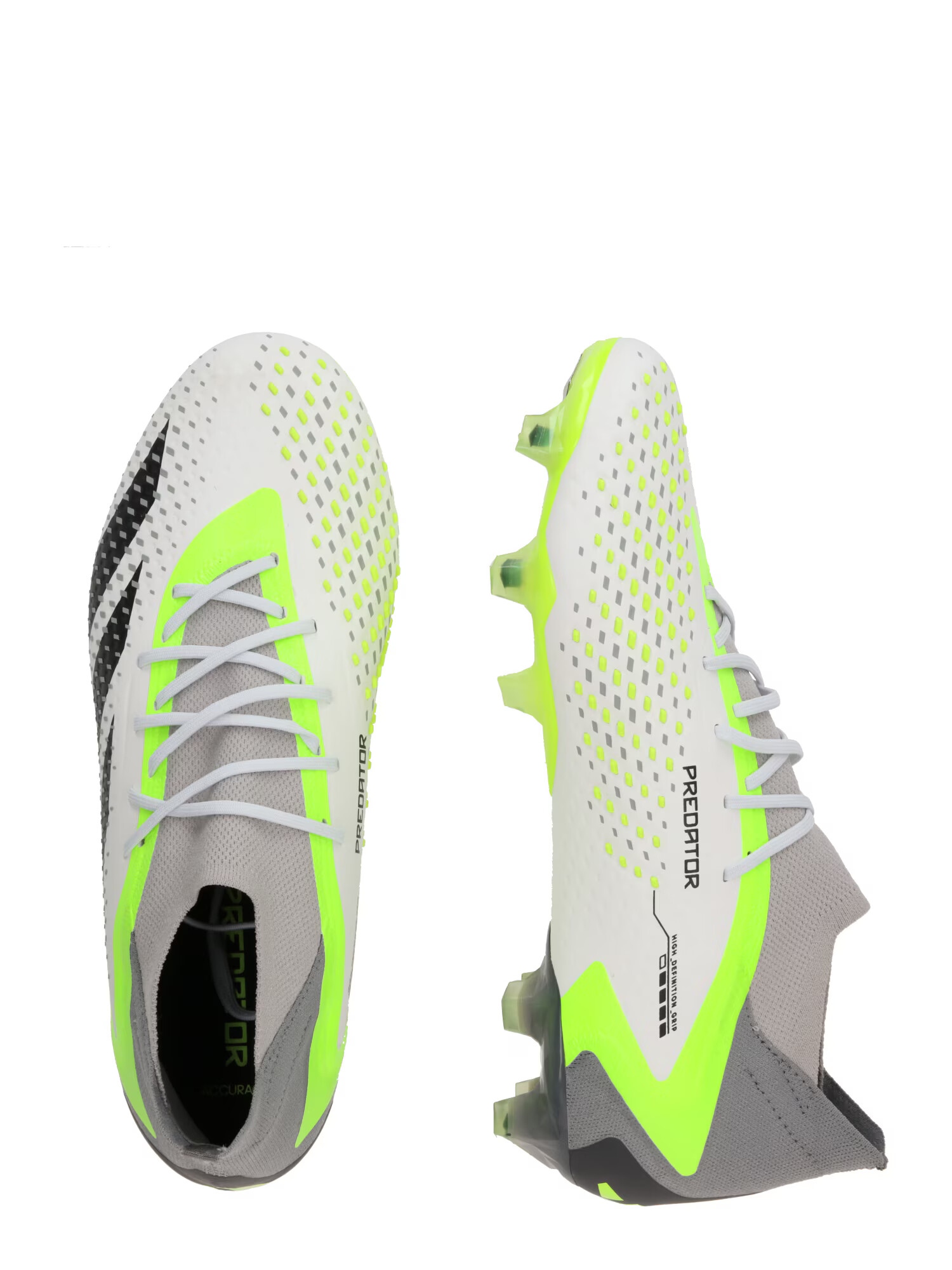 ADIDAS PERFORMANCE Ghete de fotbal 'Predator Accuracy.1' gri fumuriu / verde neon / negru / alb - Pled.ro