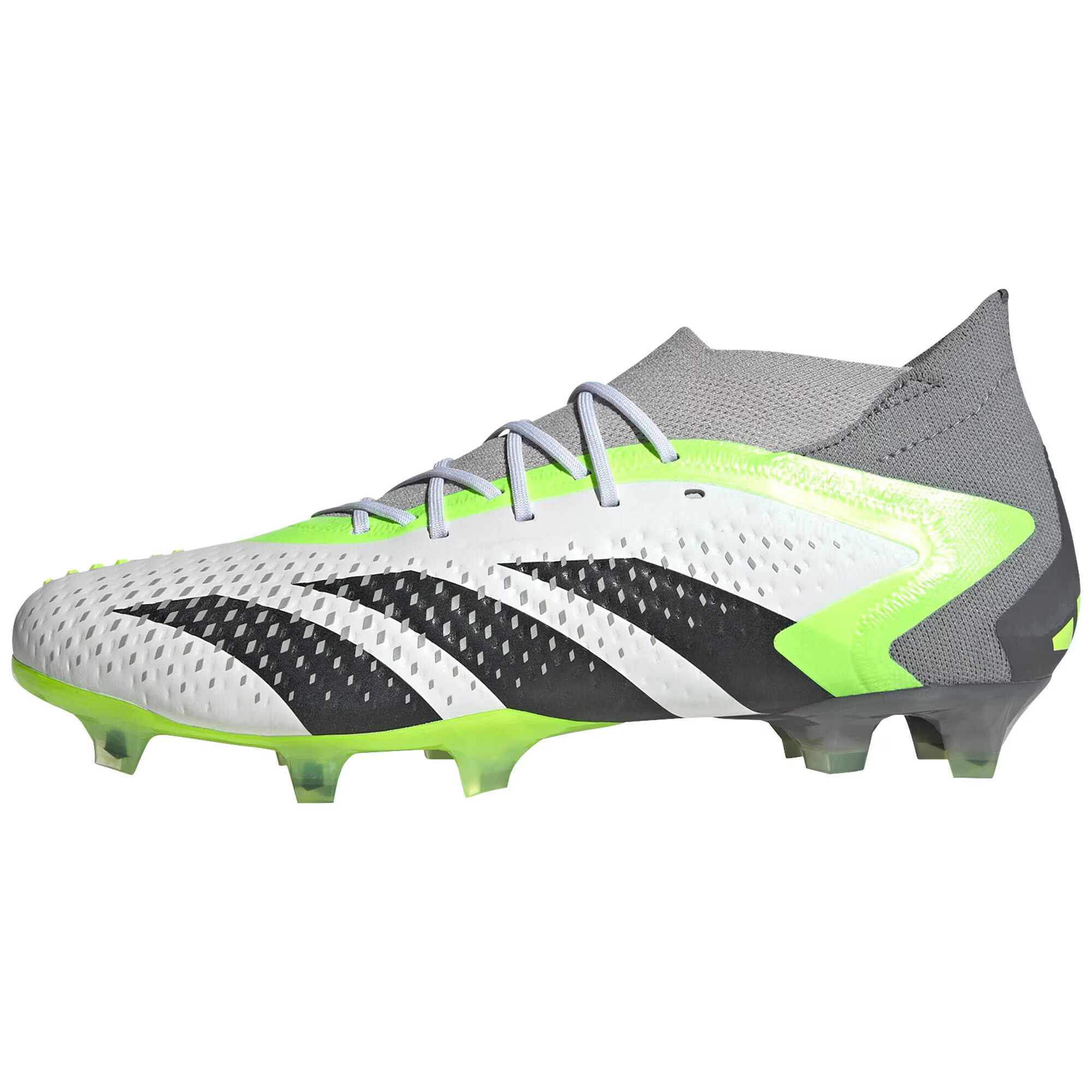 ADIDAS PERFORMANCE Ghete de fotbal 'Predator Accuracy.1' gri fumuriu / verde neon / negru / alb - Pled.ro