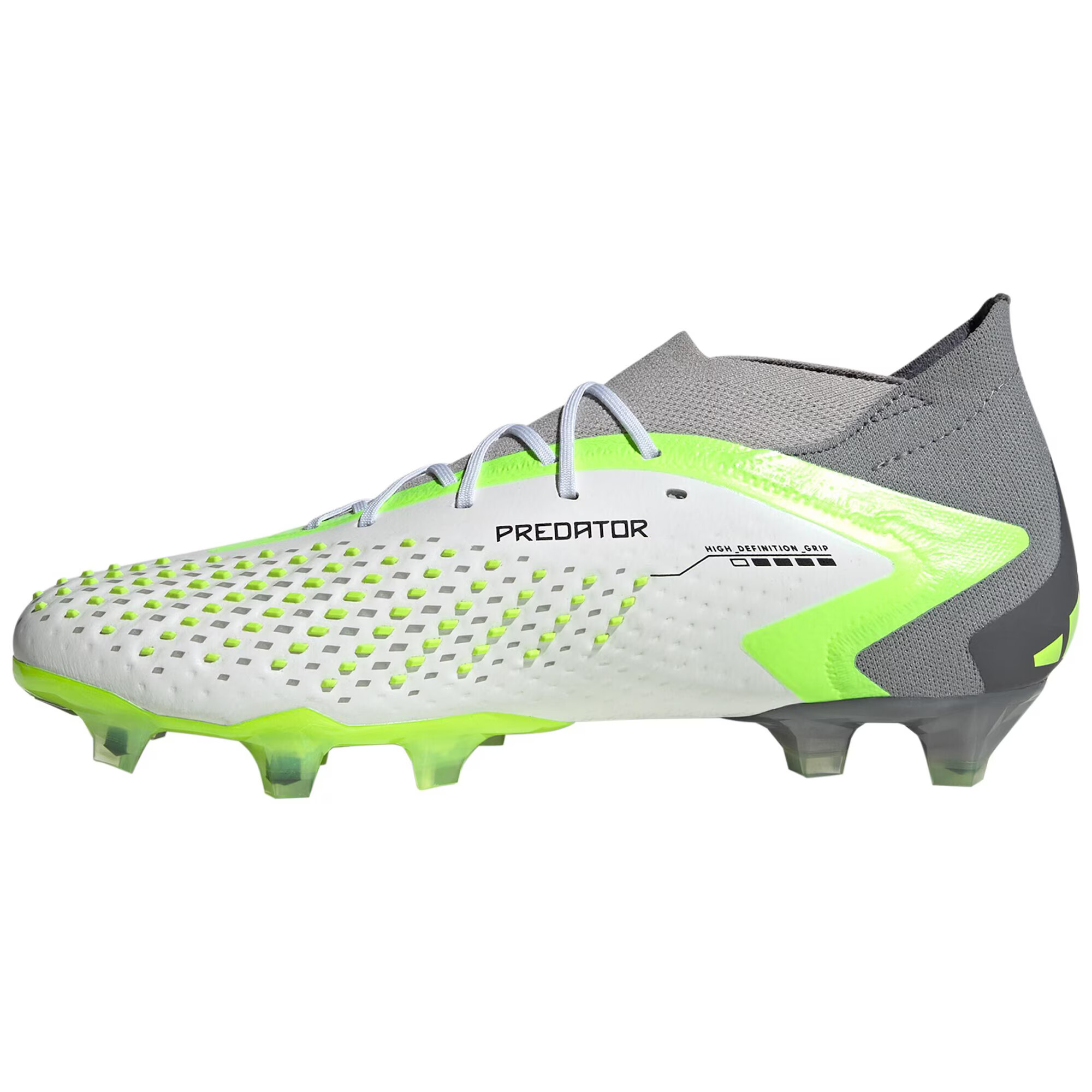 ADIDAS PERFORMANCE Ghete de fotbal 'Predator Accuracy.1' gri fumuriu / verde neon / negru / alb - Pled.ro