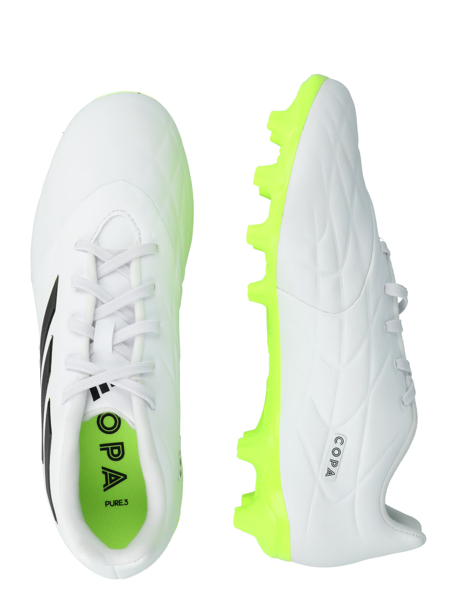 ADIDAS PERFORMANCE Ghete de fotbal 'Copa Pure Ii.3 Multi-Ground' verde limetă / negru / alb / alb murdar - Pled.ro