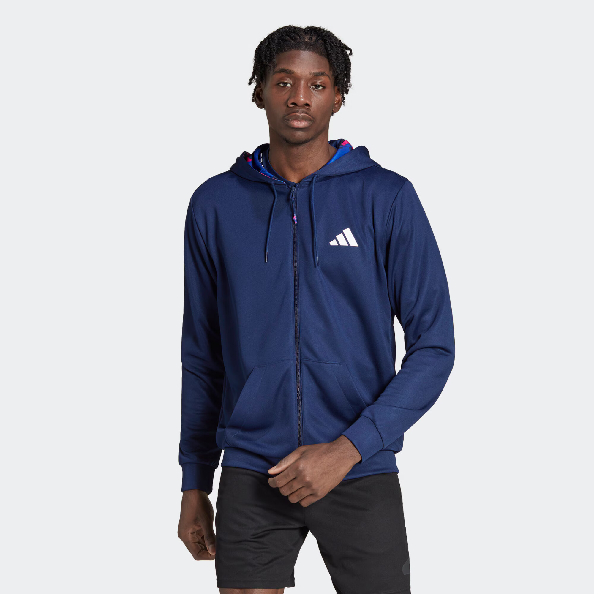 ADIDAS PERFORMANCE Bluză cu fermoar sport 'Train Essentials Seasonal ' albastru închis - Pled.ro