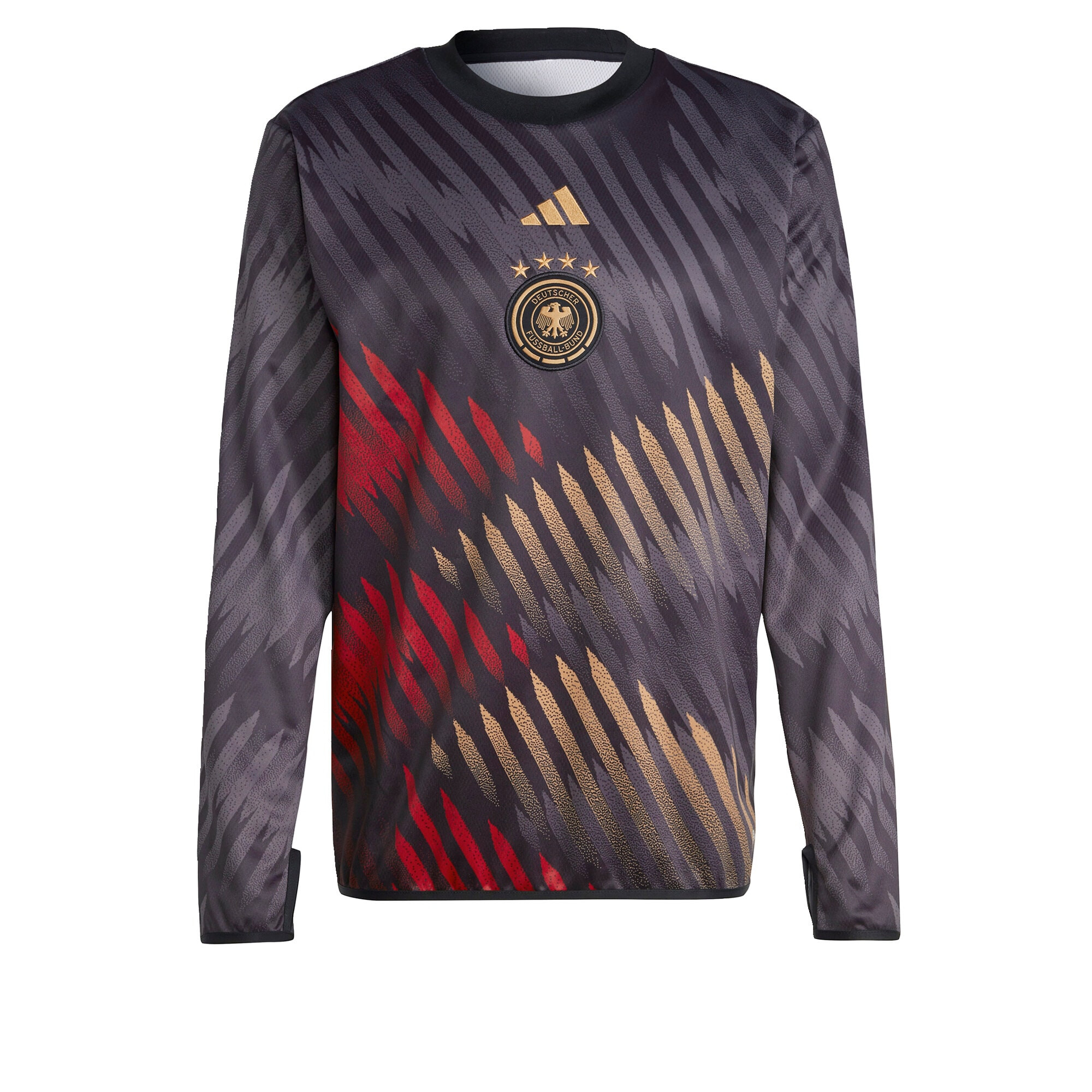 ADIDAS PERFORMANCE Hanorac sport 'Germany Pre-Match Warm' bej închis / albastru marin / roșu intens / negru - Pled.ro