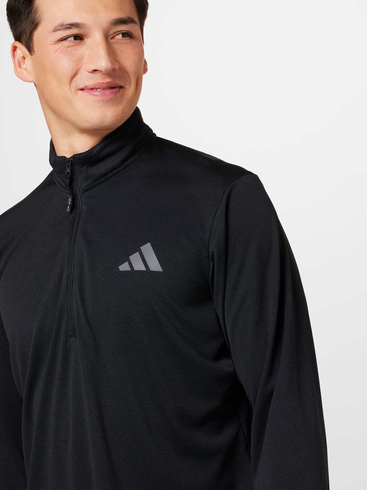 ADIDAS PERFORMANCE Tricou funcțional 'Train Essentials Seasonal Long' gri / negru - Pled.ro