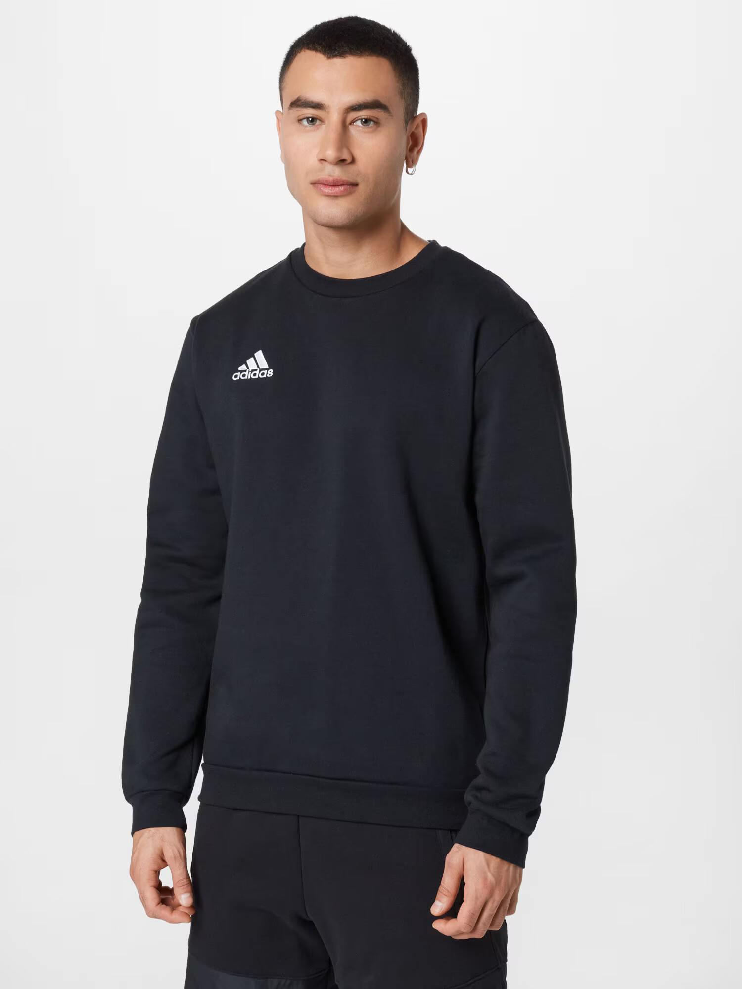 ADIDAS PERFORMANCE Hanorac sport negru / alb - Pled.ro