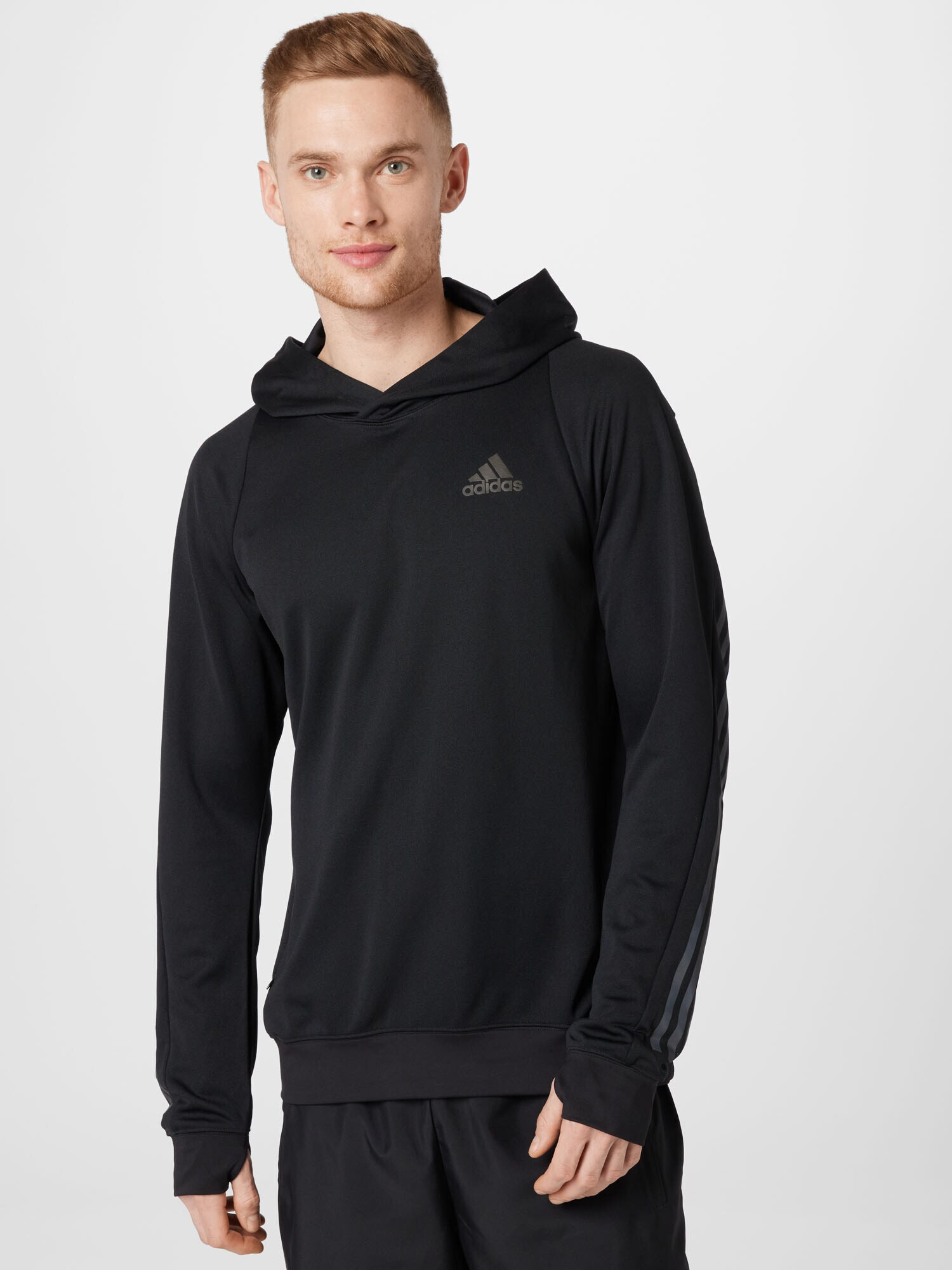 ADIDAS SPORTSWEAR Hanorac sport pământiu / negru - Pled.ro