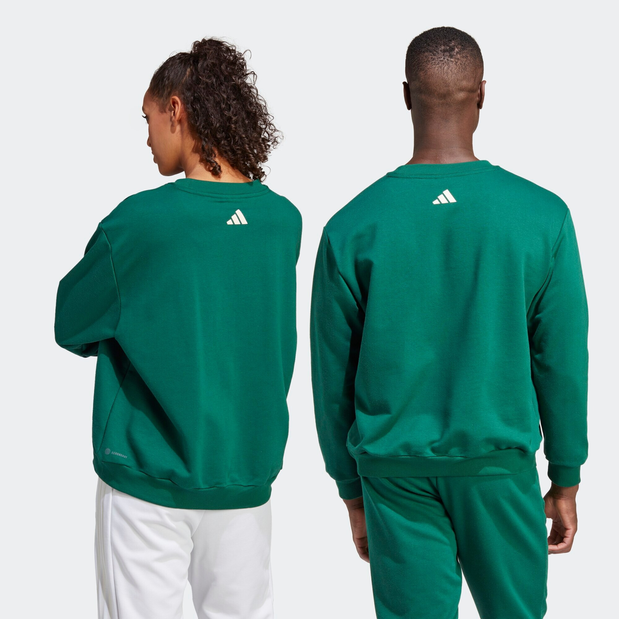 ADIDAS PERFORMANCE Hanorac sport 'Sports Club' crem / verde smarald - Pled.ro