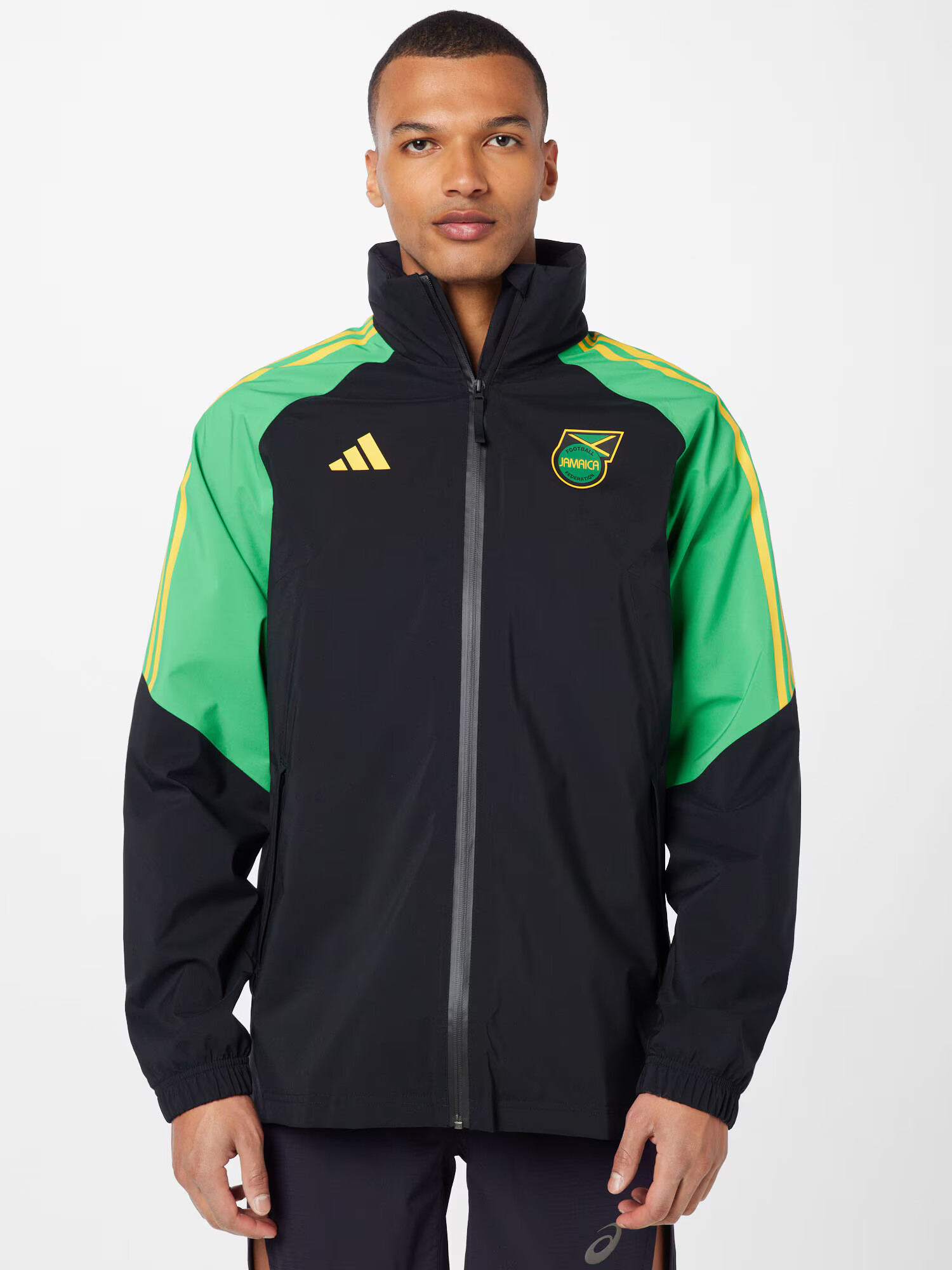 ADIDAS PERFORMANCE Jachetă de trening 'Jamaica Condivo 22 Rain' galben / verde neon / negru - Pled.ro