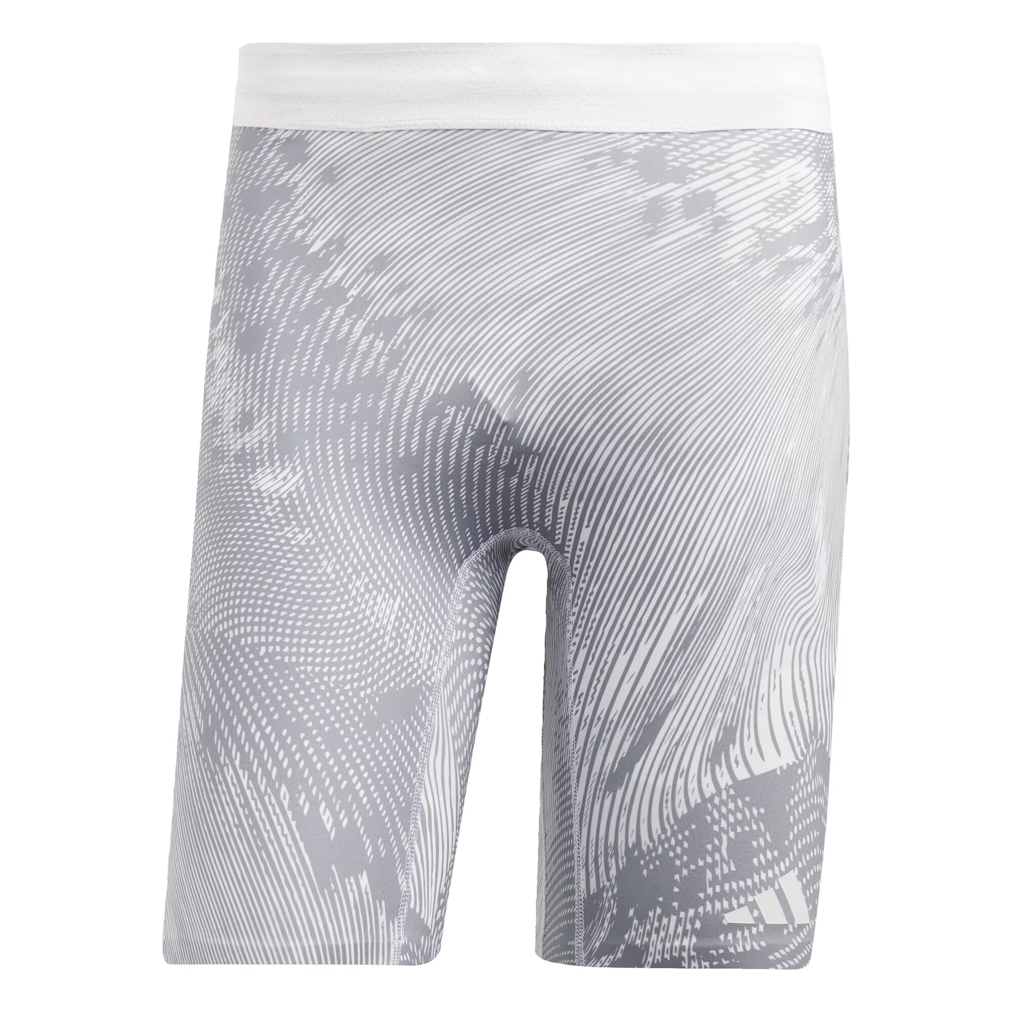 ADIDAS PERFORMANCE Pantaloni sport 'Adizero Saturday' gri / alb - Pled.ro