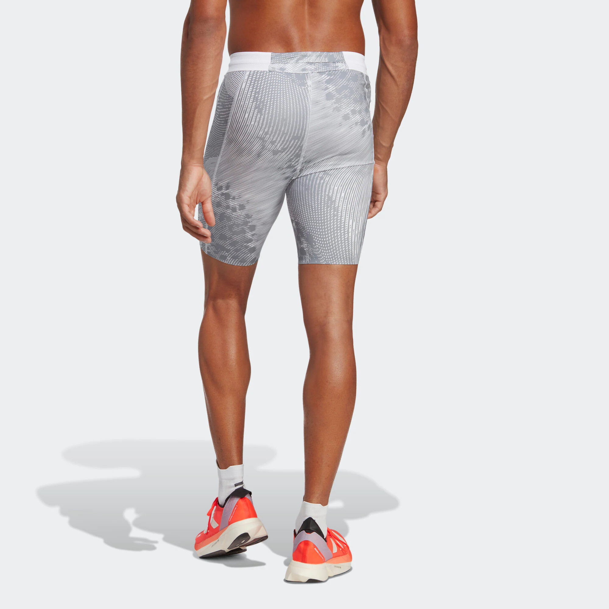 ADIDAS PERFORMANCE Pantaloni sport 'Adizero Saturday' gri / alb - Pled.ro