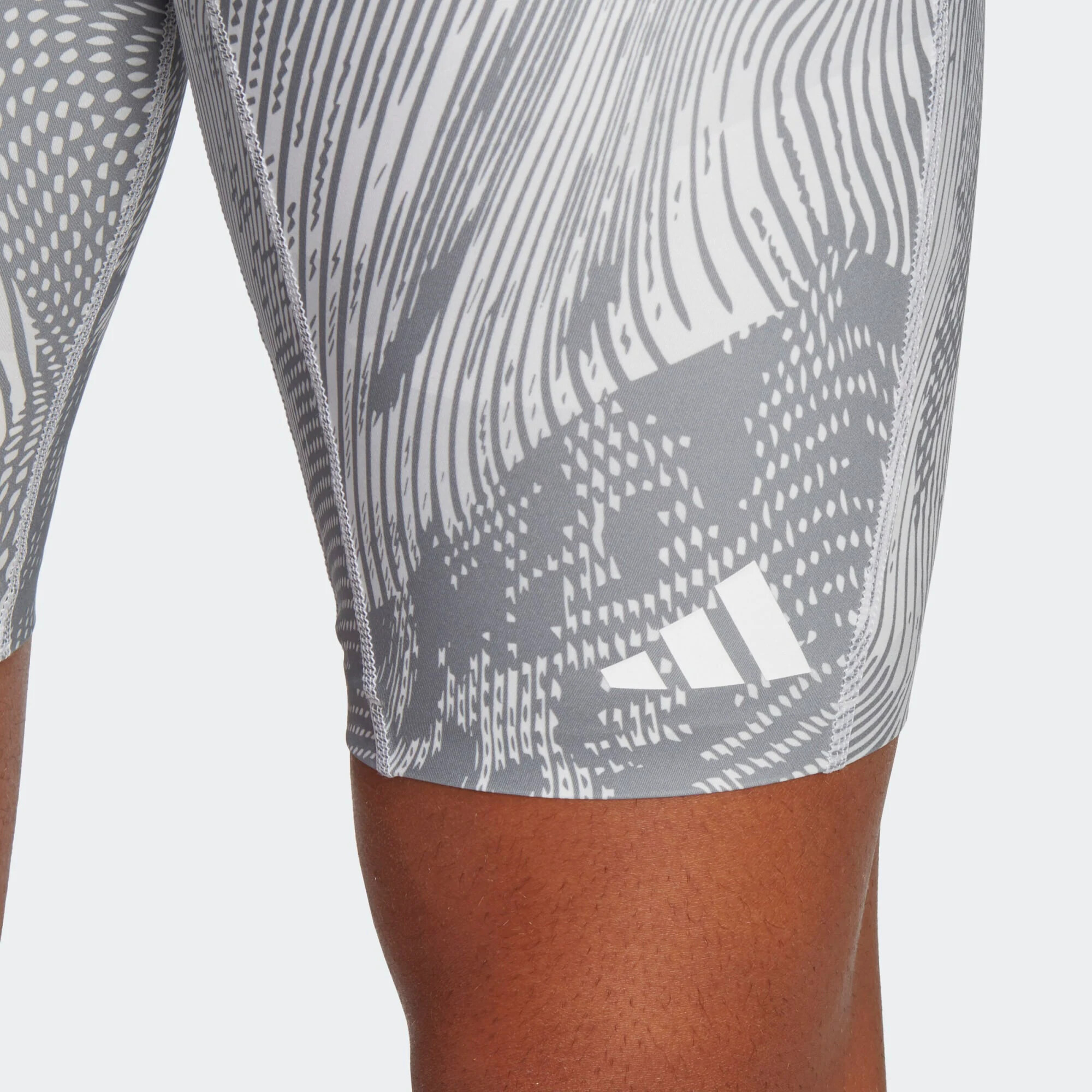 ADIDAS PERFORMANCE Pantaloni sport 'Adizero Saturday' gri / alb - Pled.ro