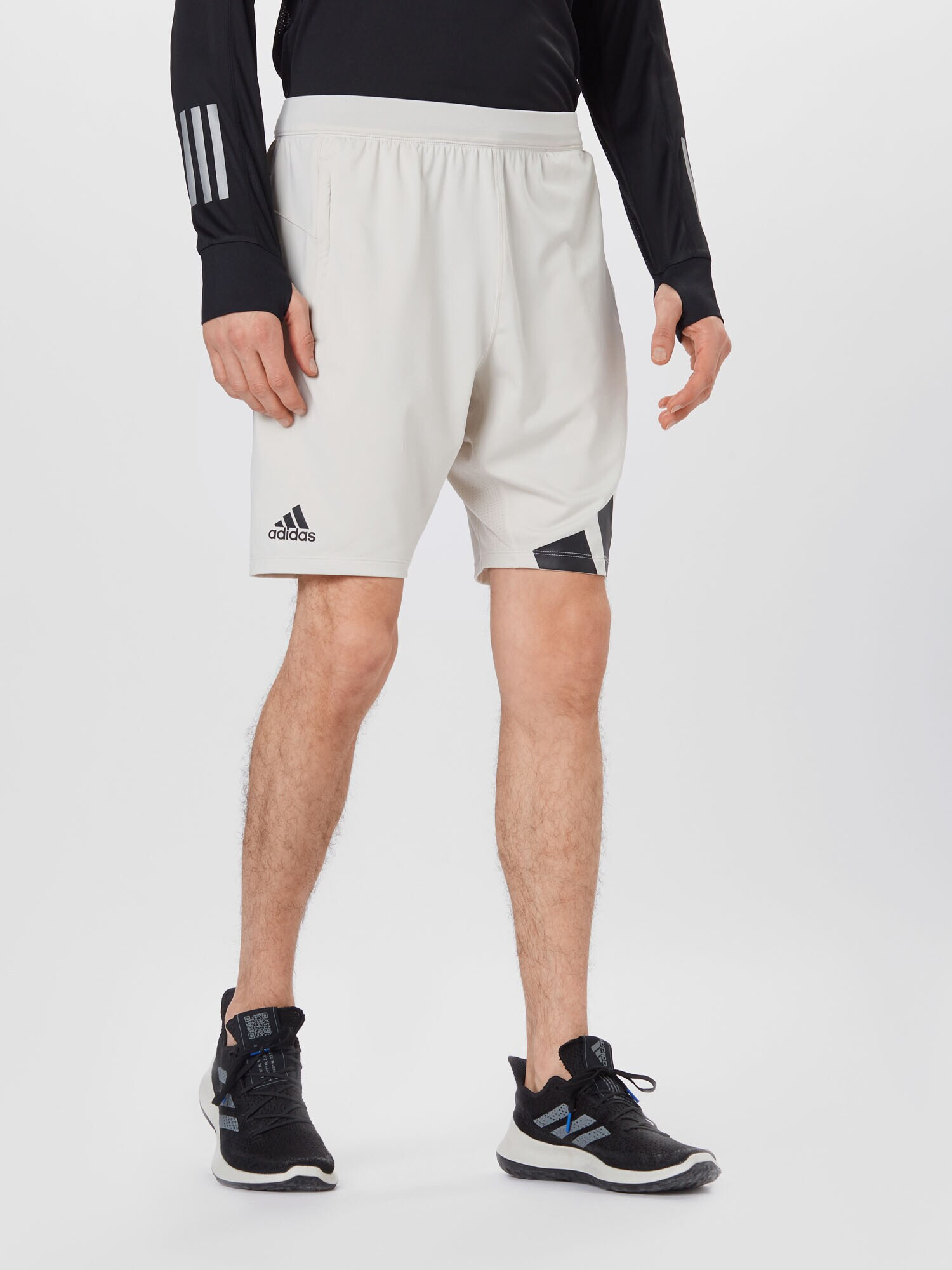 ADIDAS PERFORMANCE Pantaloni sport alb kitt / negru - Pled.ro