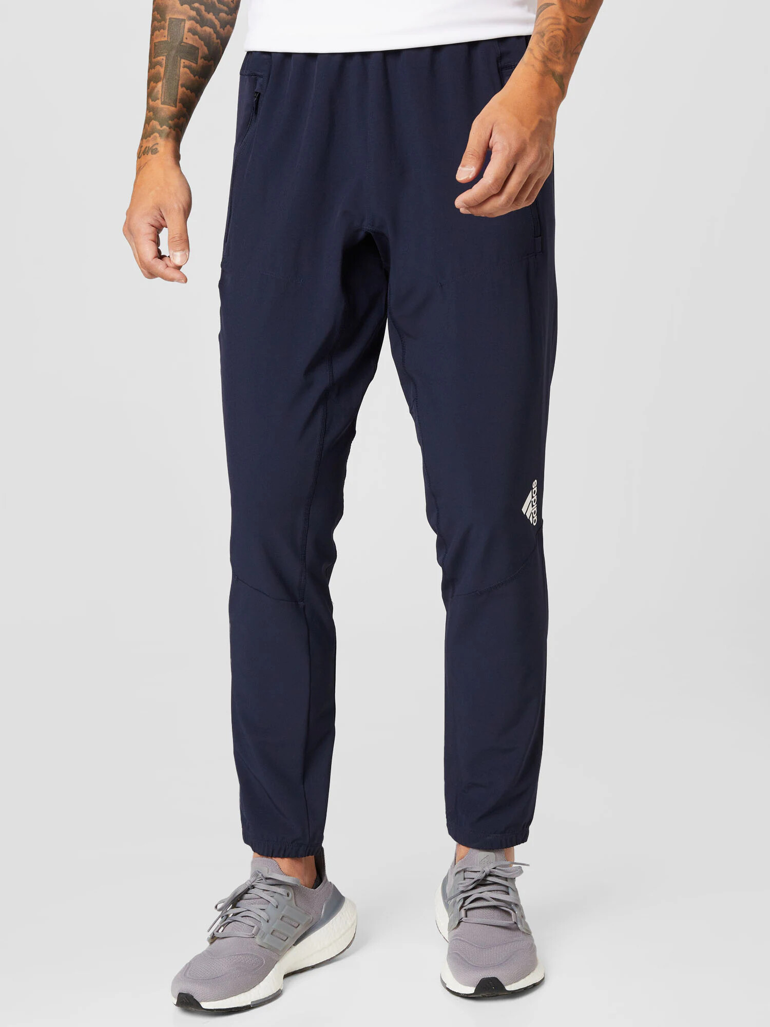 ADIDAS PERFORMANCE Pantaloni sport albastru / alb - Pled.ro