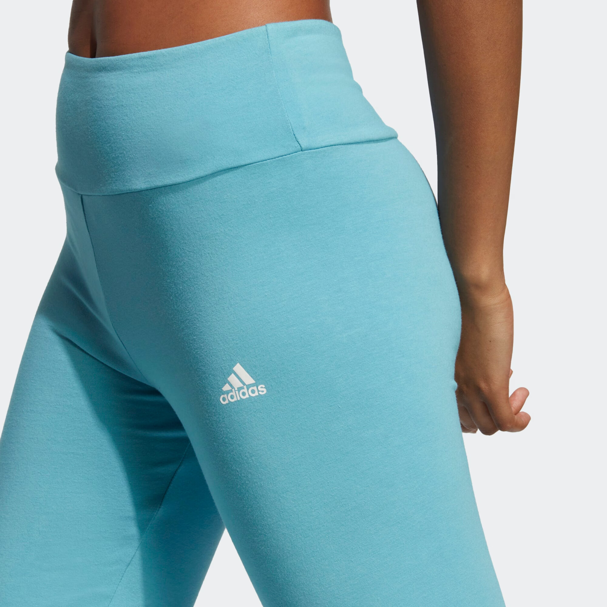 ADIDAS SPORTSWEAR Pantaloni sport albastru aqua / alb - Pled.ro