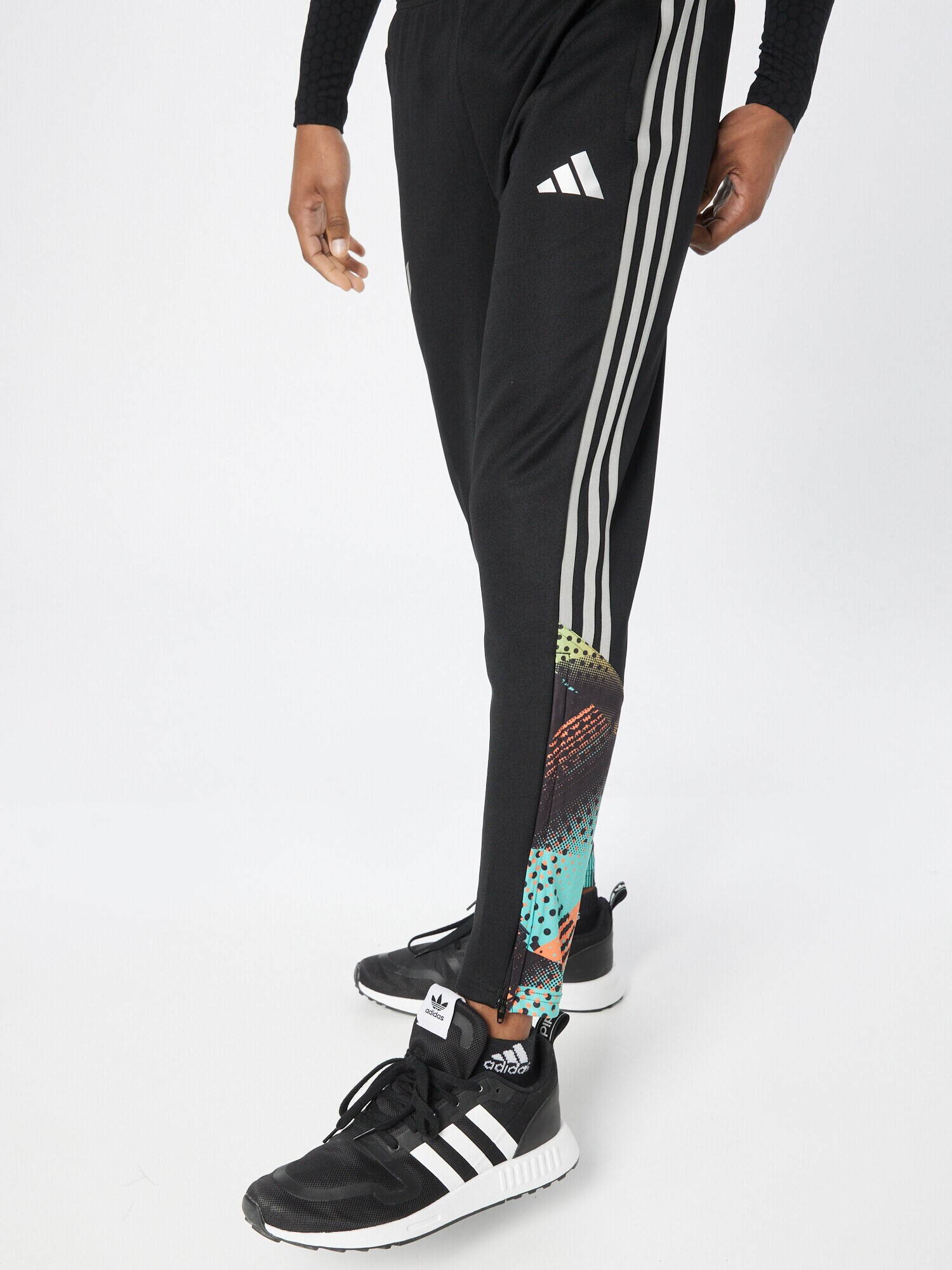 ADIDAS PERFORMANCE Pantaloni sport 'Messi ' albastru aqua / portocaliu / negru / alb - Pled.ro