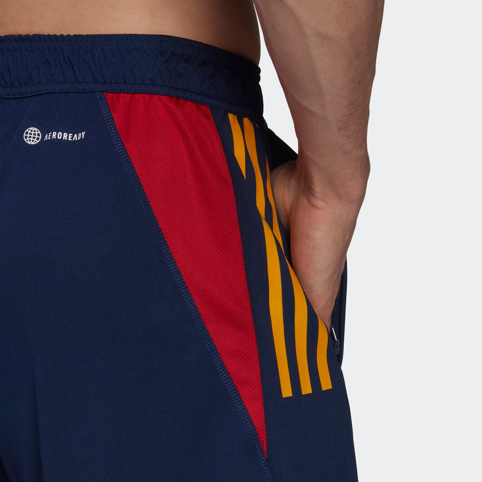 ADIDAS PERFORMANCE Pantaloni sport albastru închis / auriu / roșu - Pled.ro