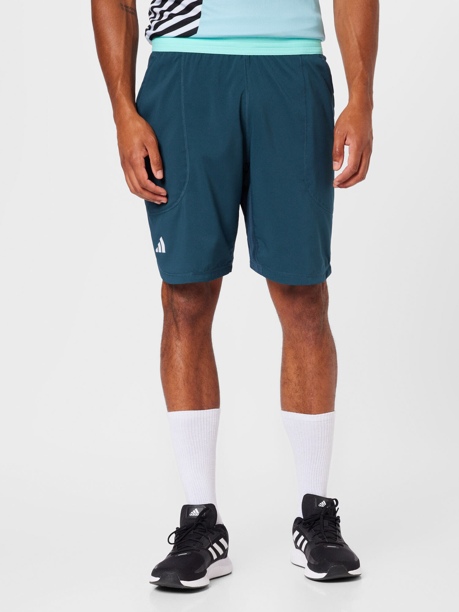 ADIDAS PERFORMANCE Pantaloni sport turcoaz / verde petrol / alb - Pled.ro